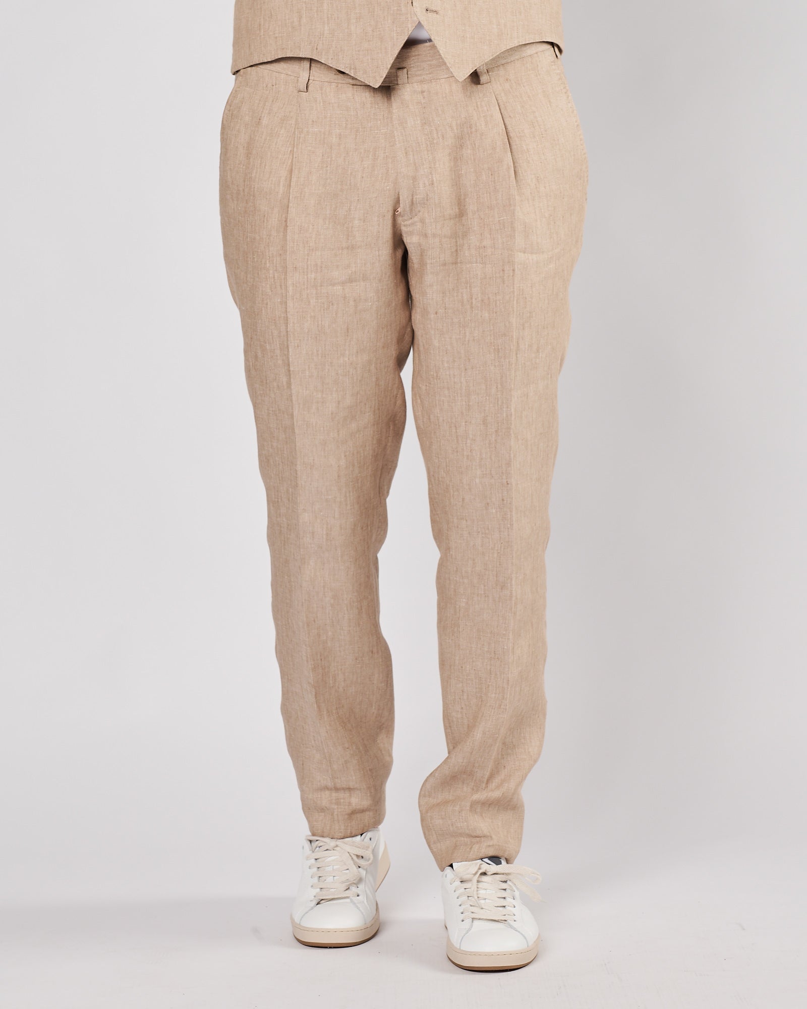 Abito A|STORE in lino beige