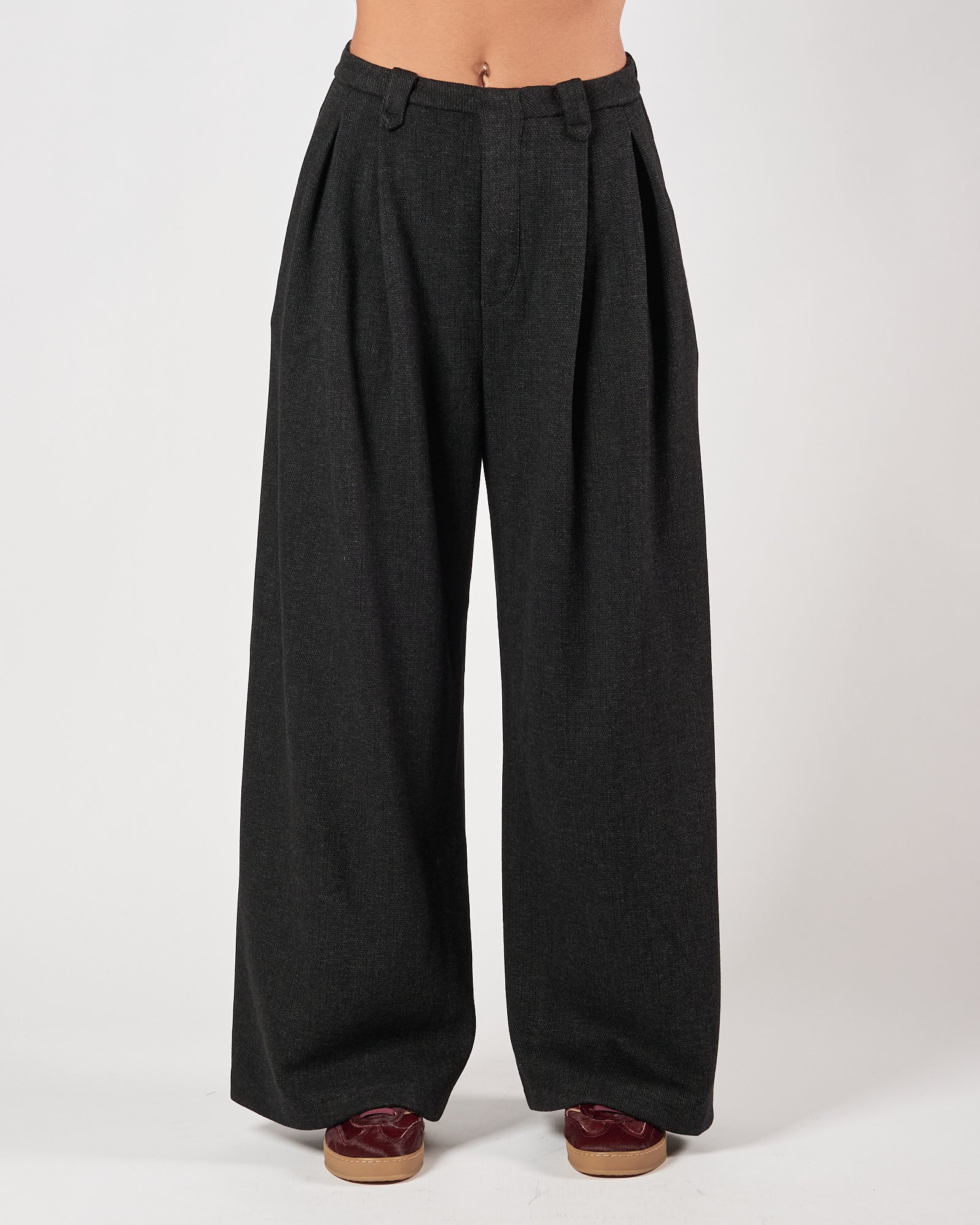 Pantalone Eleh con pences nero