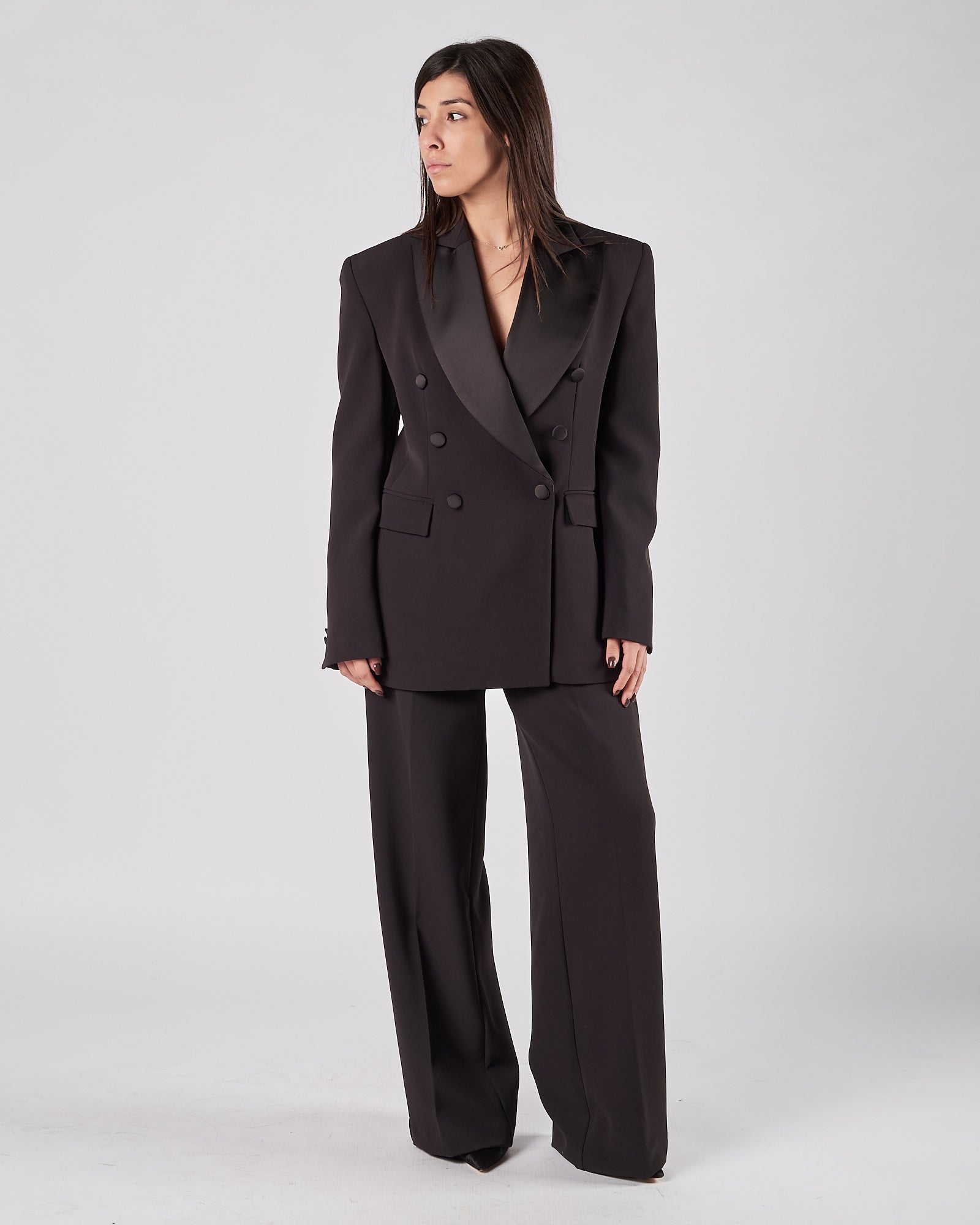 Pantalone  Silence smoking nero