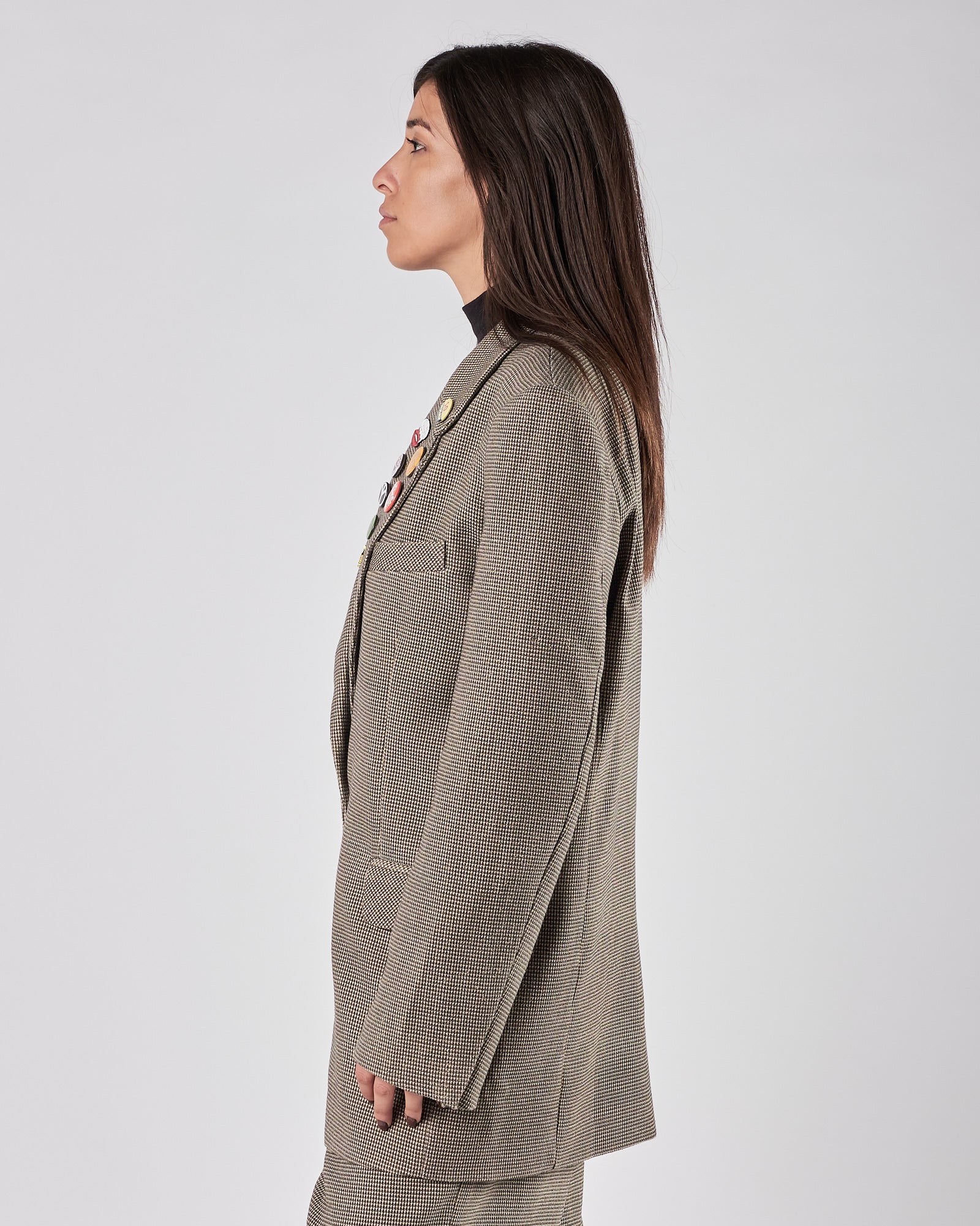 Giacca Mes Demoiselles un petto over fantasia