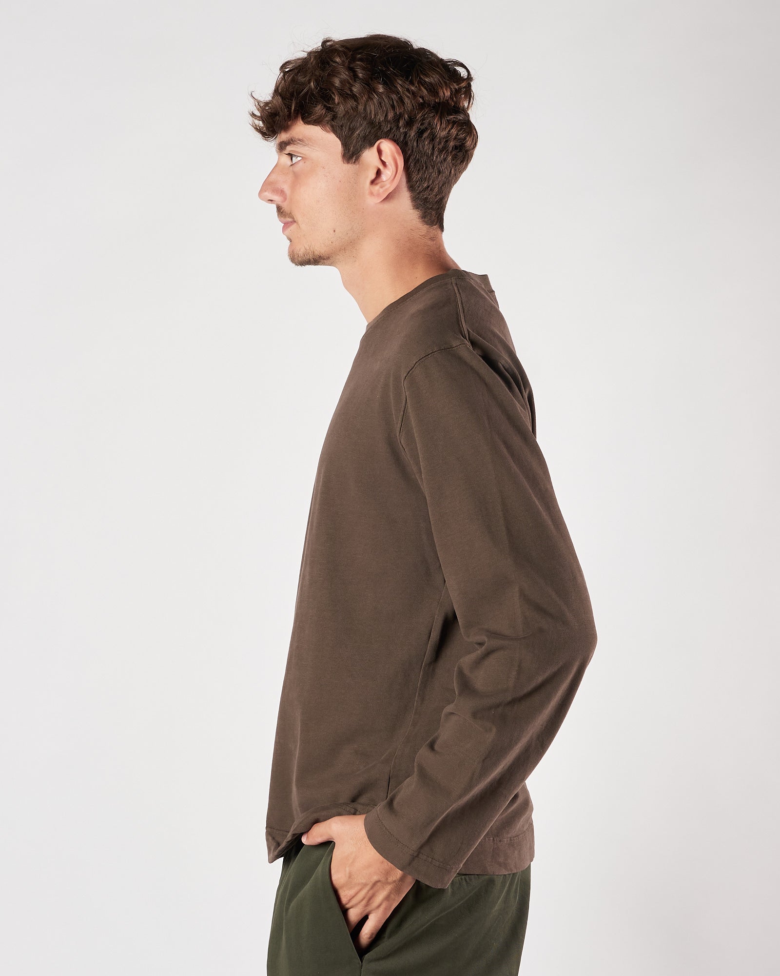 Maglia Bl'ker girocollo maniche lunghe moro