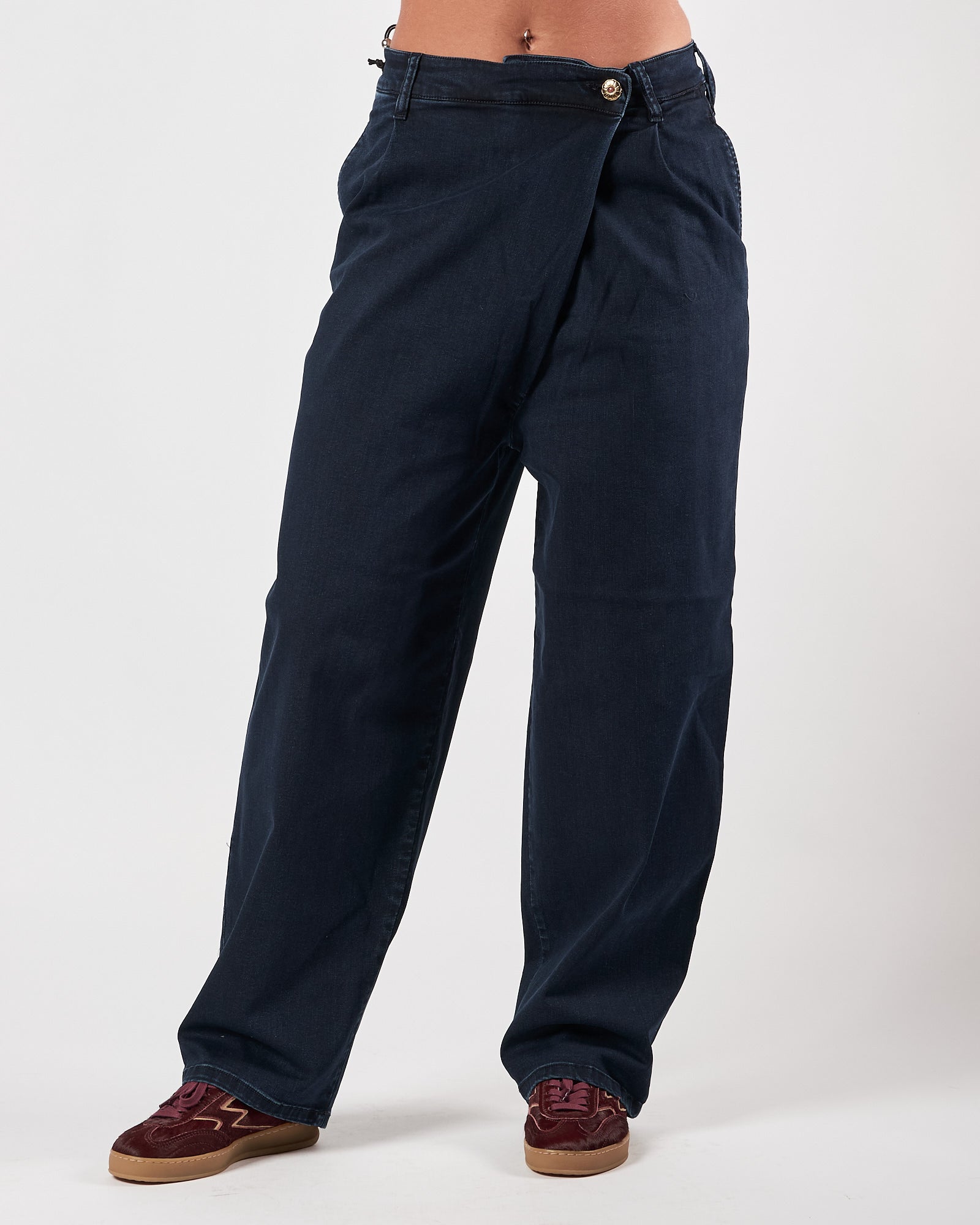Jeans Shaft largo blu stretch