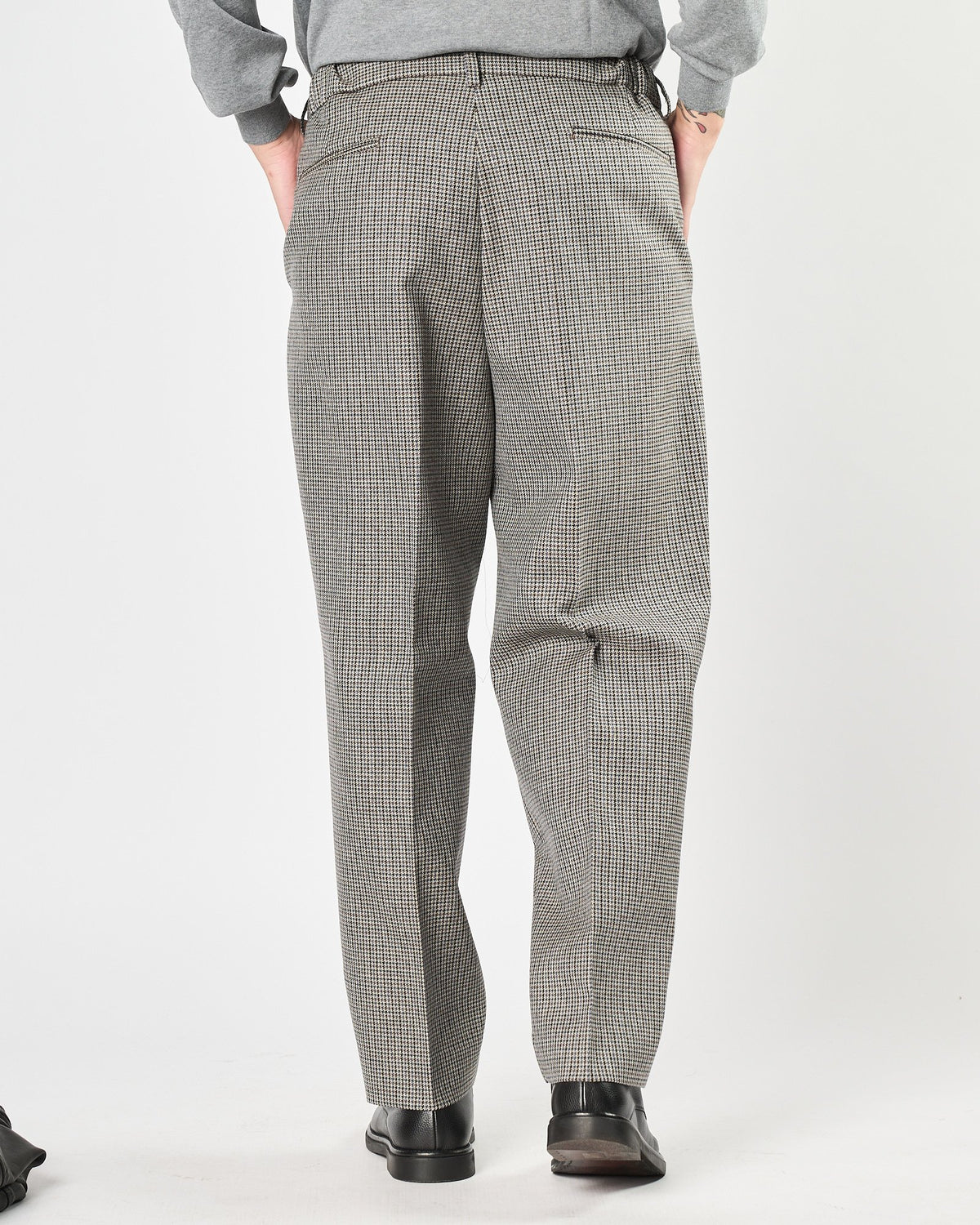 Pantalone A|STORE con pence fantasia quadri