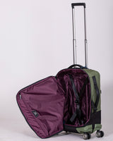 Trolley slim quattro ruote verde