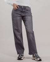 Jeans Shaft vita alta grigio