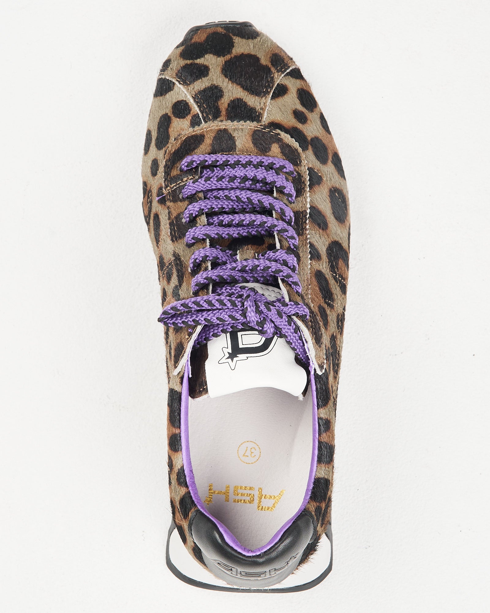 Sneaker Ash cavallino leopard military