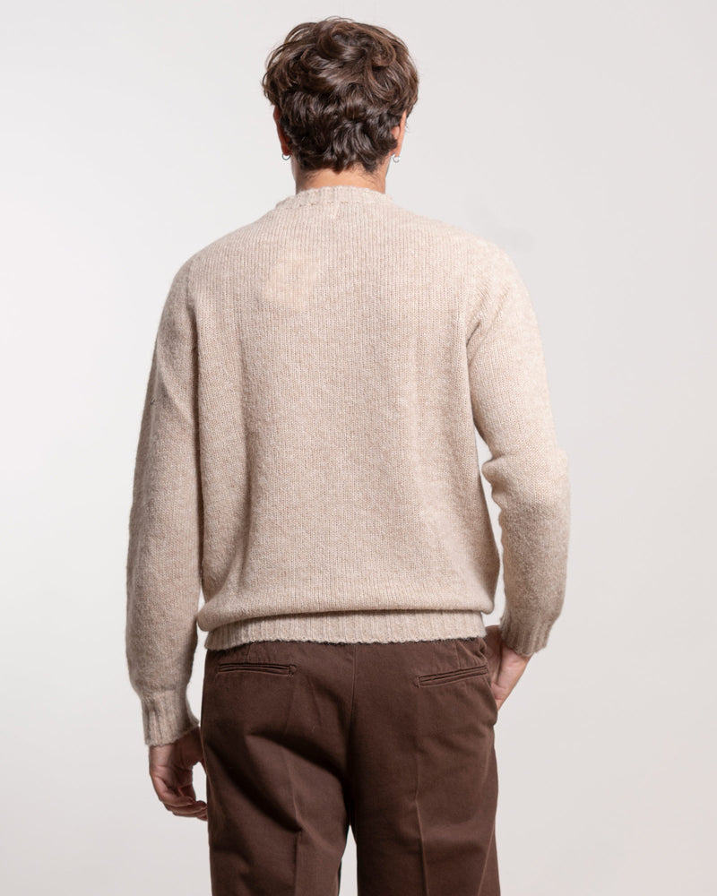 Maglia A|STORE in alpaca sesamo