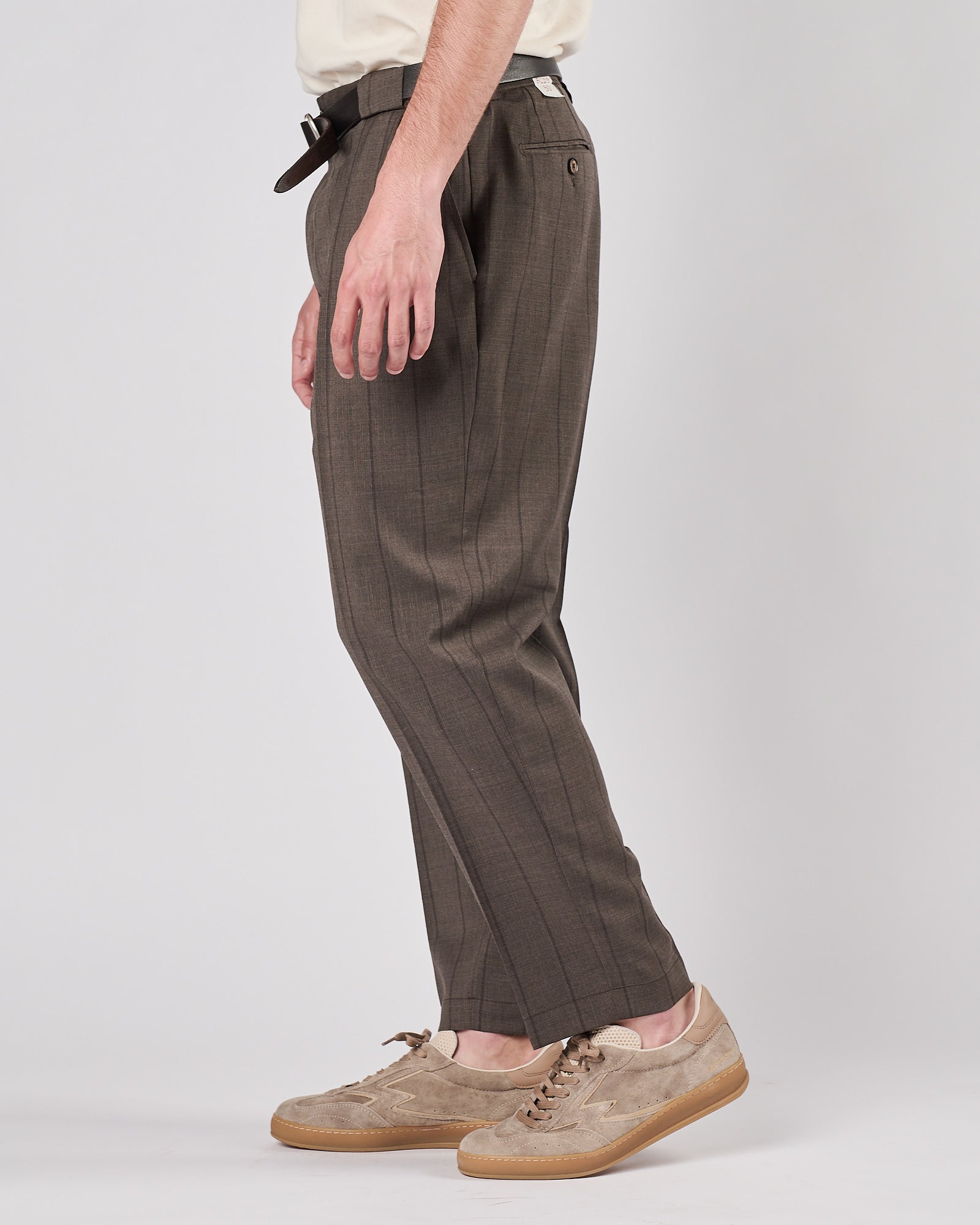 Abito Lbm1911 gessato grigio in tono