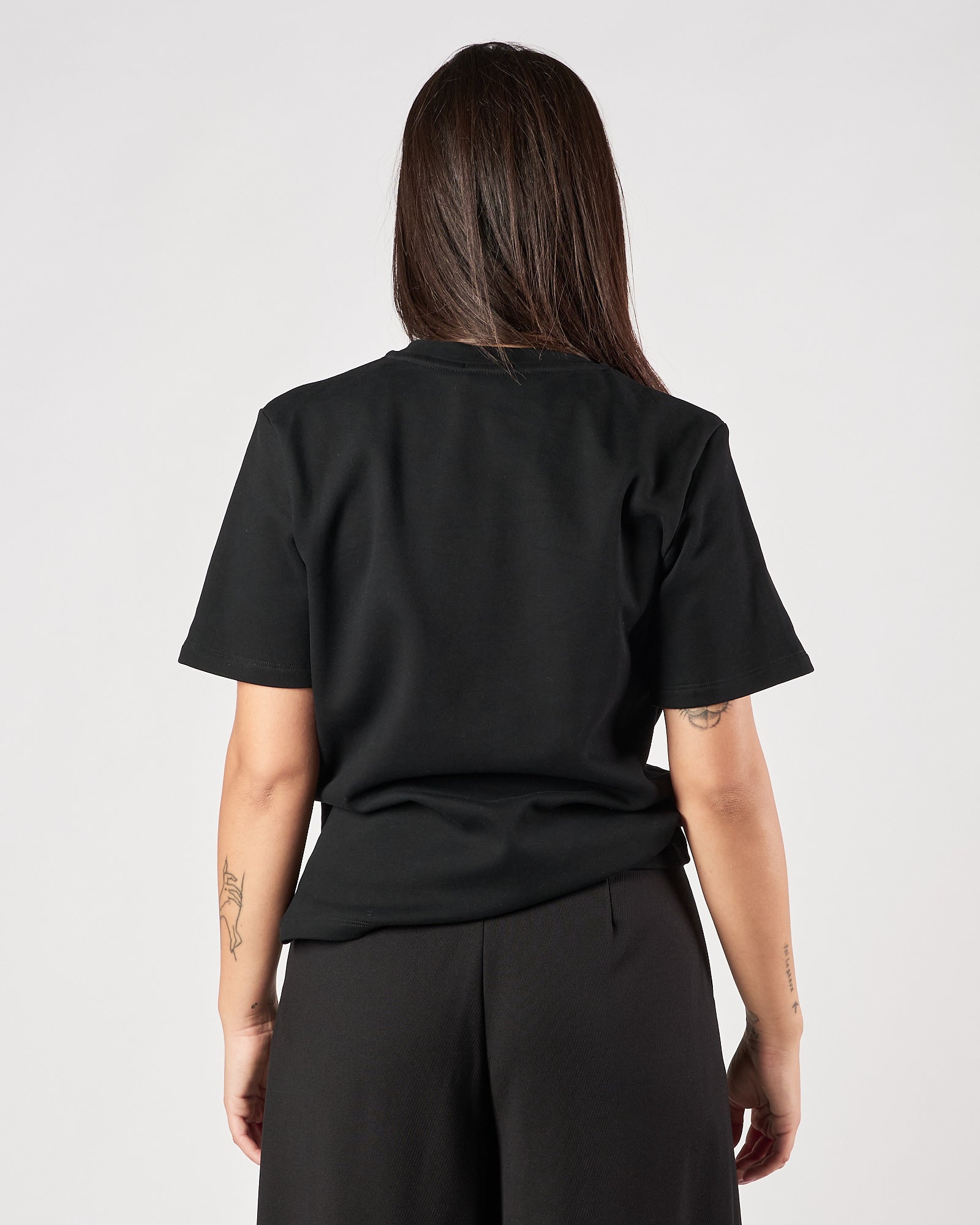 T-shirt Eleh nera felpata