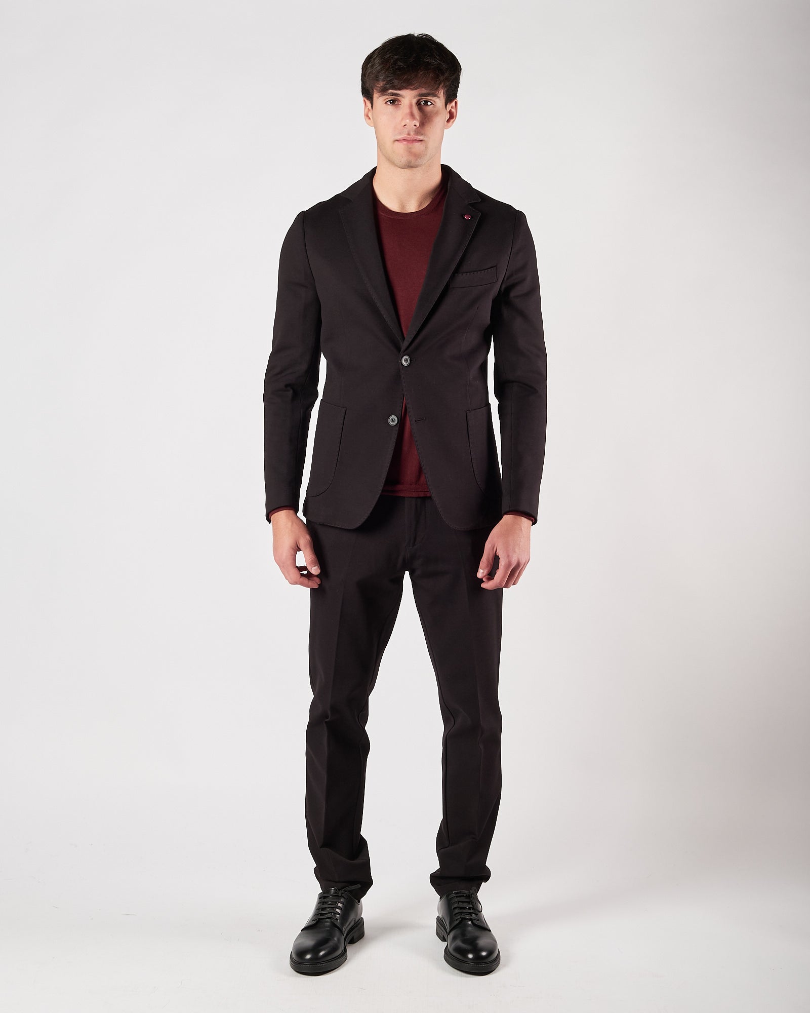 Pantalone Enjoy con elastico in vita in jersey nero