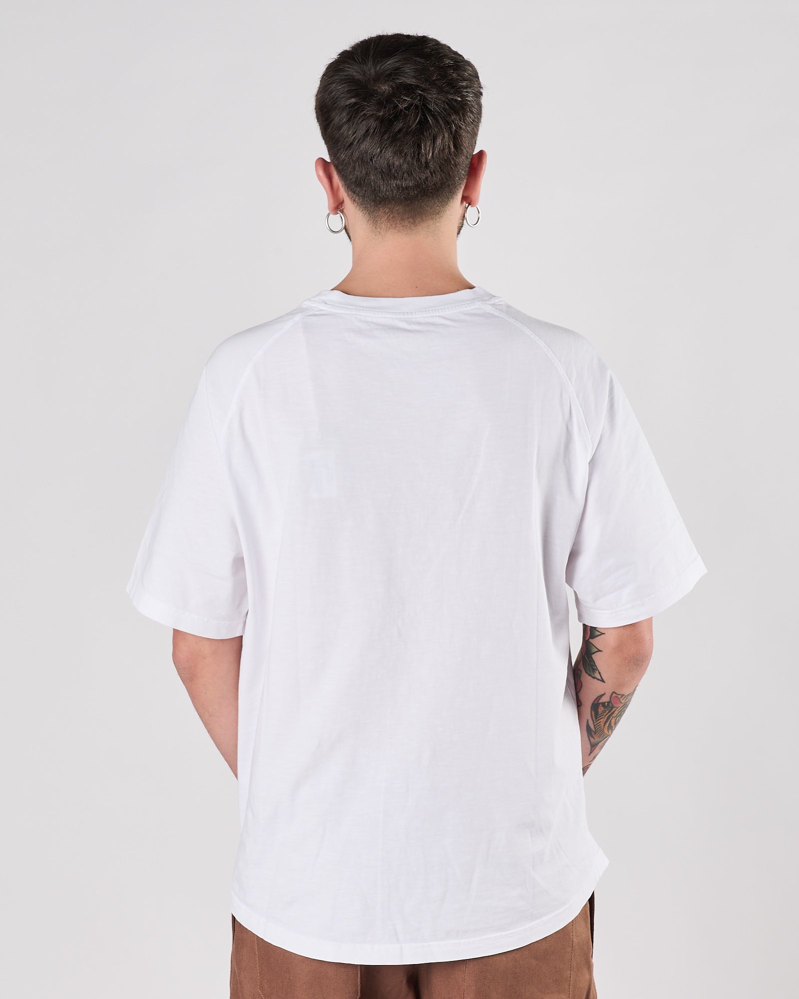 T.shirt Bl'ker manica corta manica raglan white