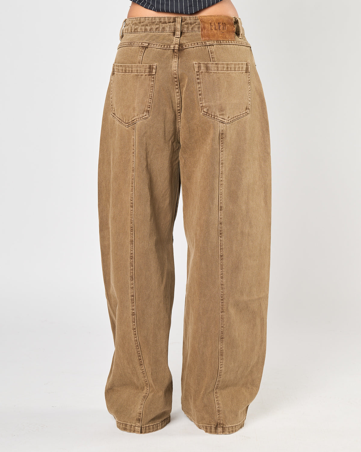 Jeans Eleh morbido cammello
