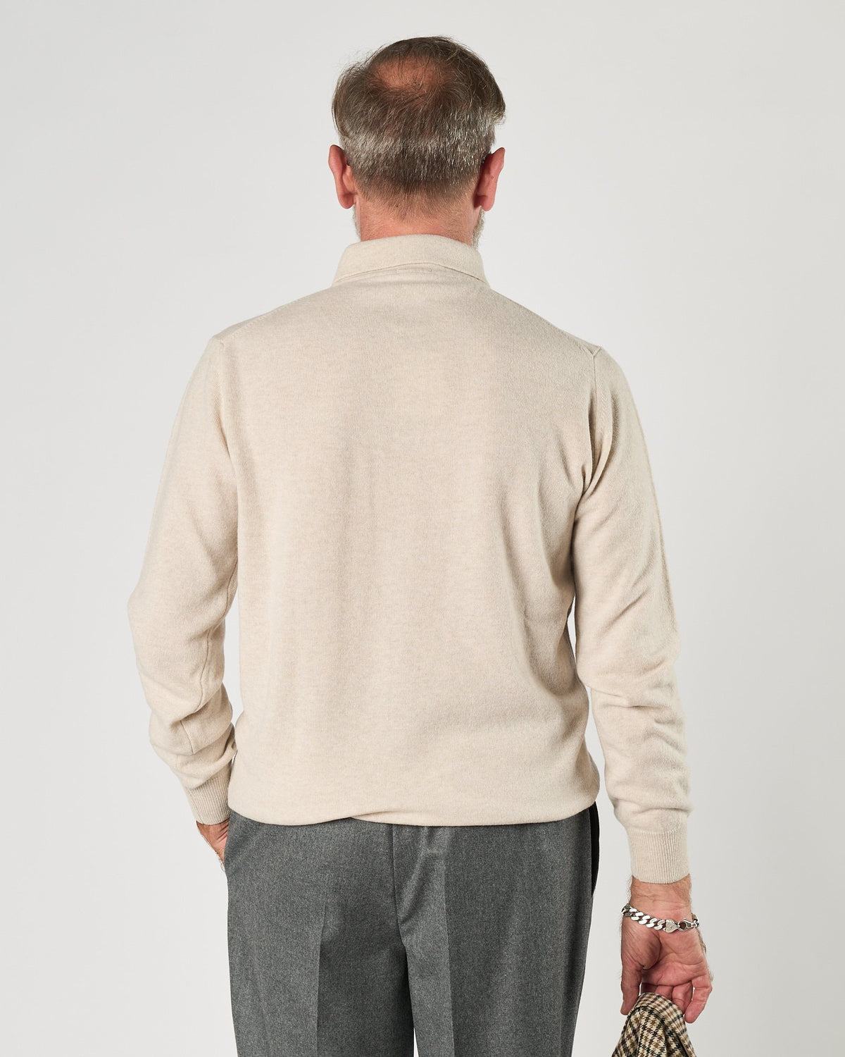 Polo Aimé in maglia beige