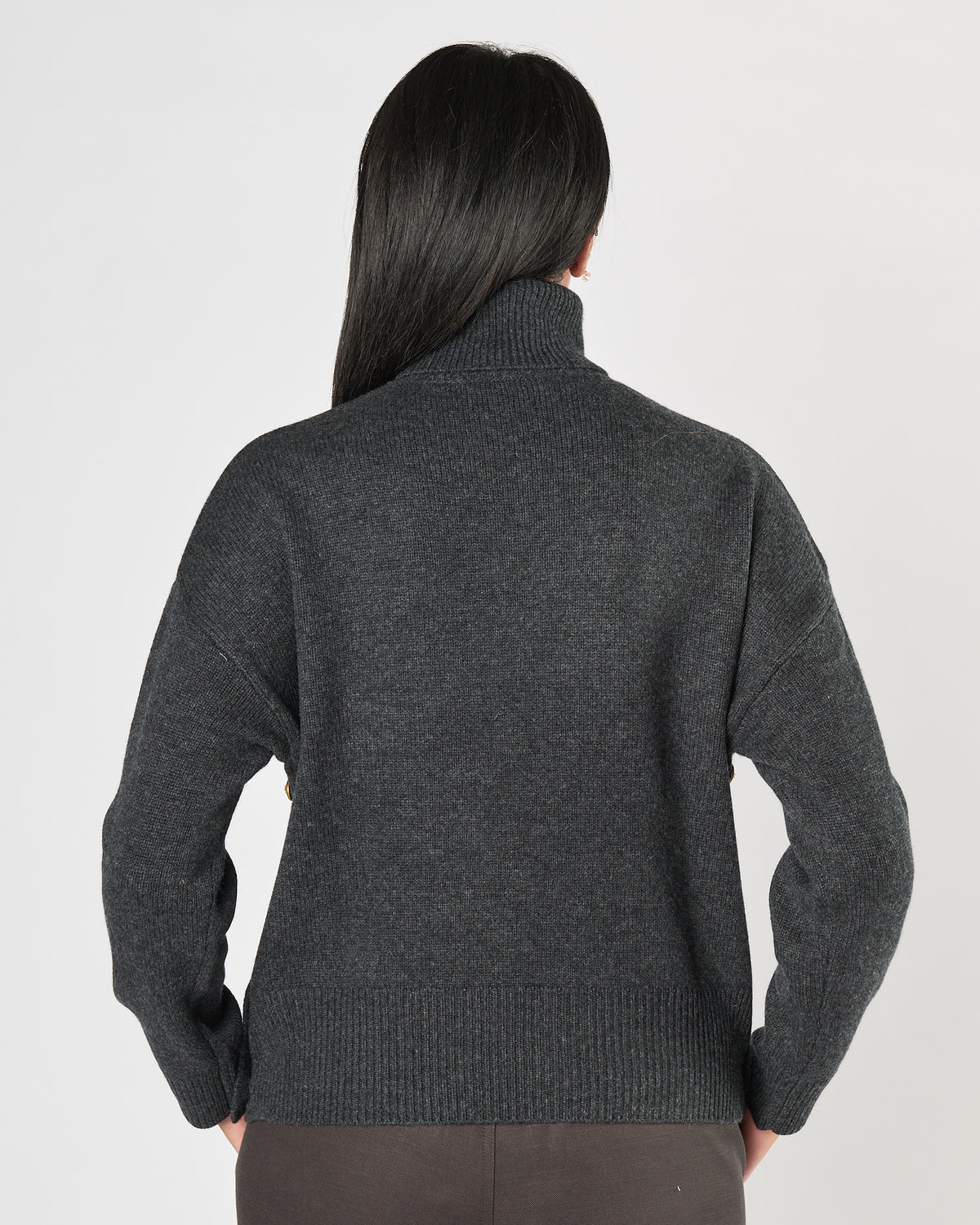 Maglia Majestic collo alto antracite
