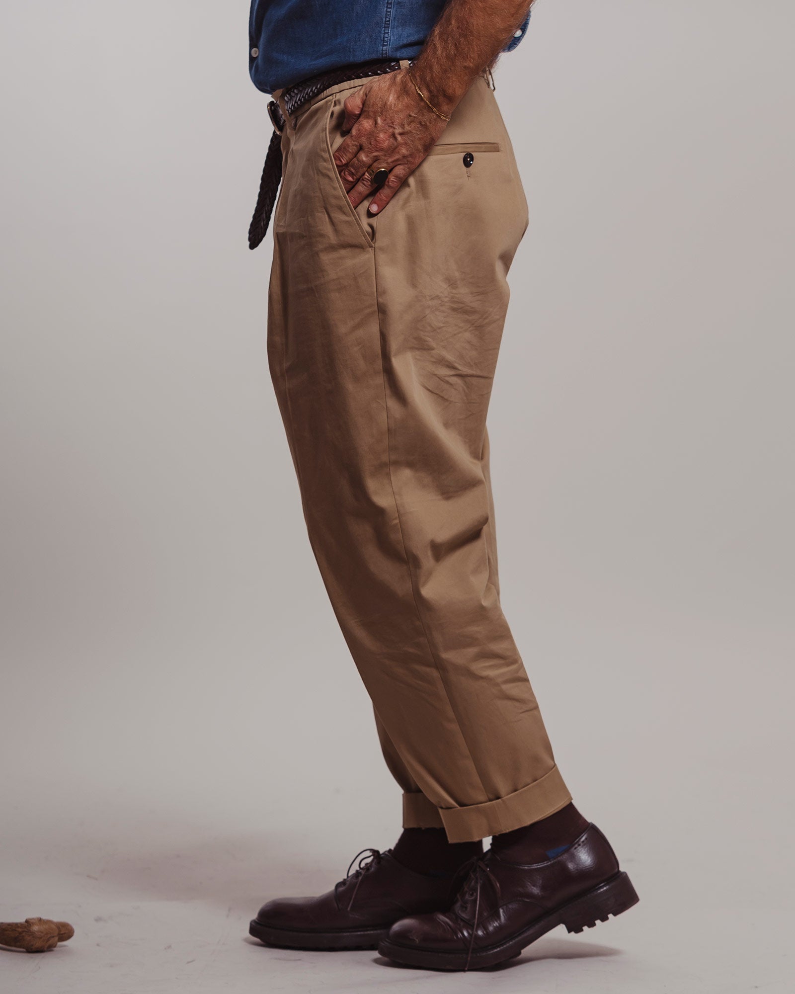 Pantalone A|STORE largo beige