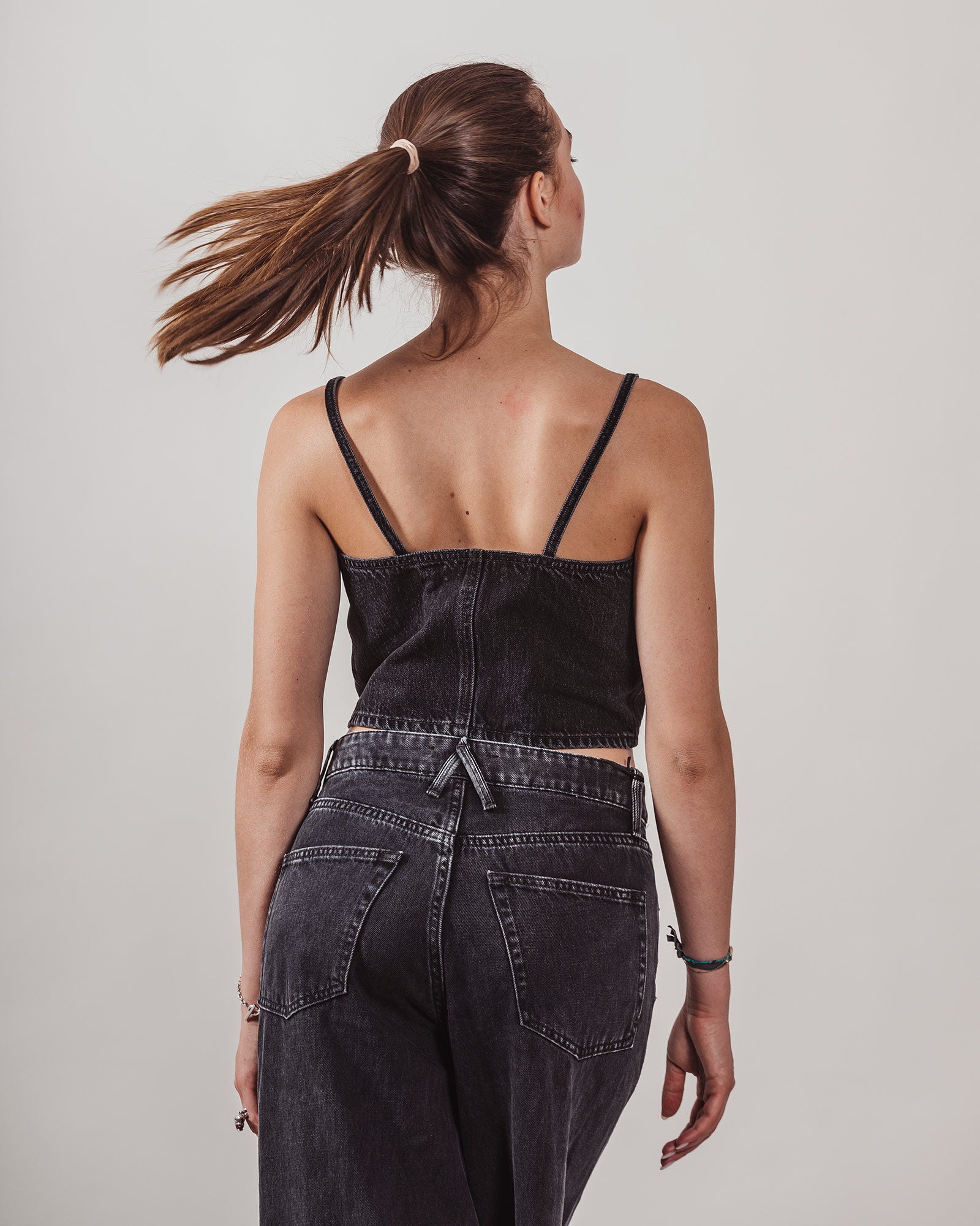 Top Cycle in denim nero