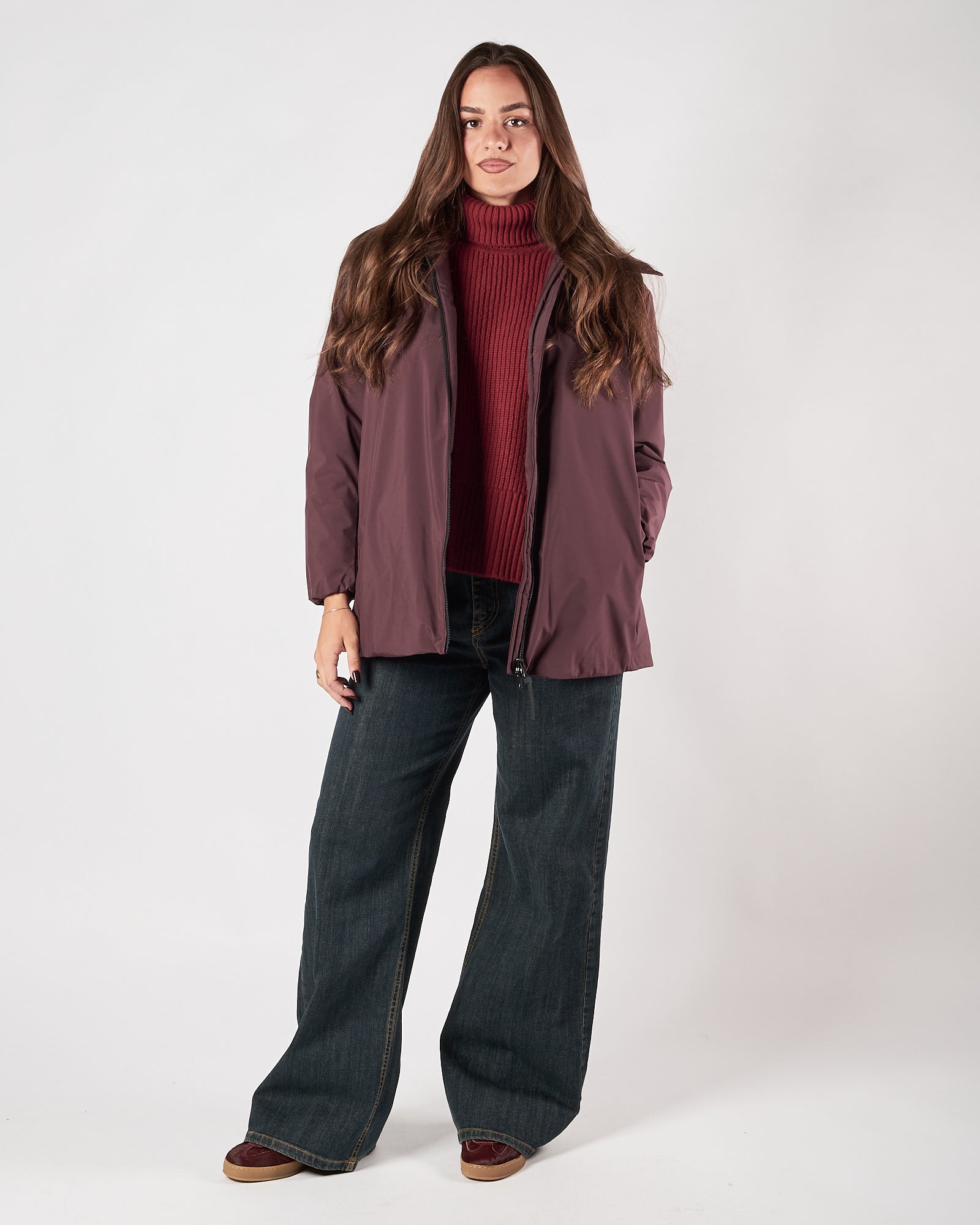 Piumino People Of Shibuya bordeaux corto