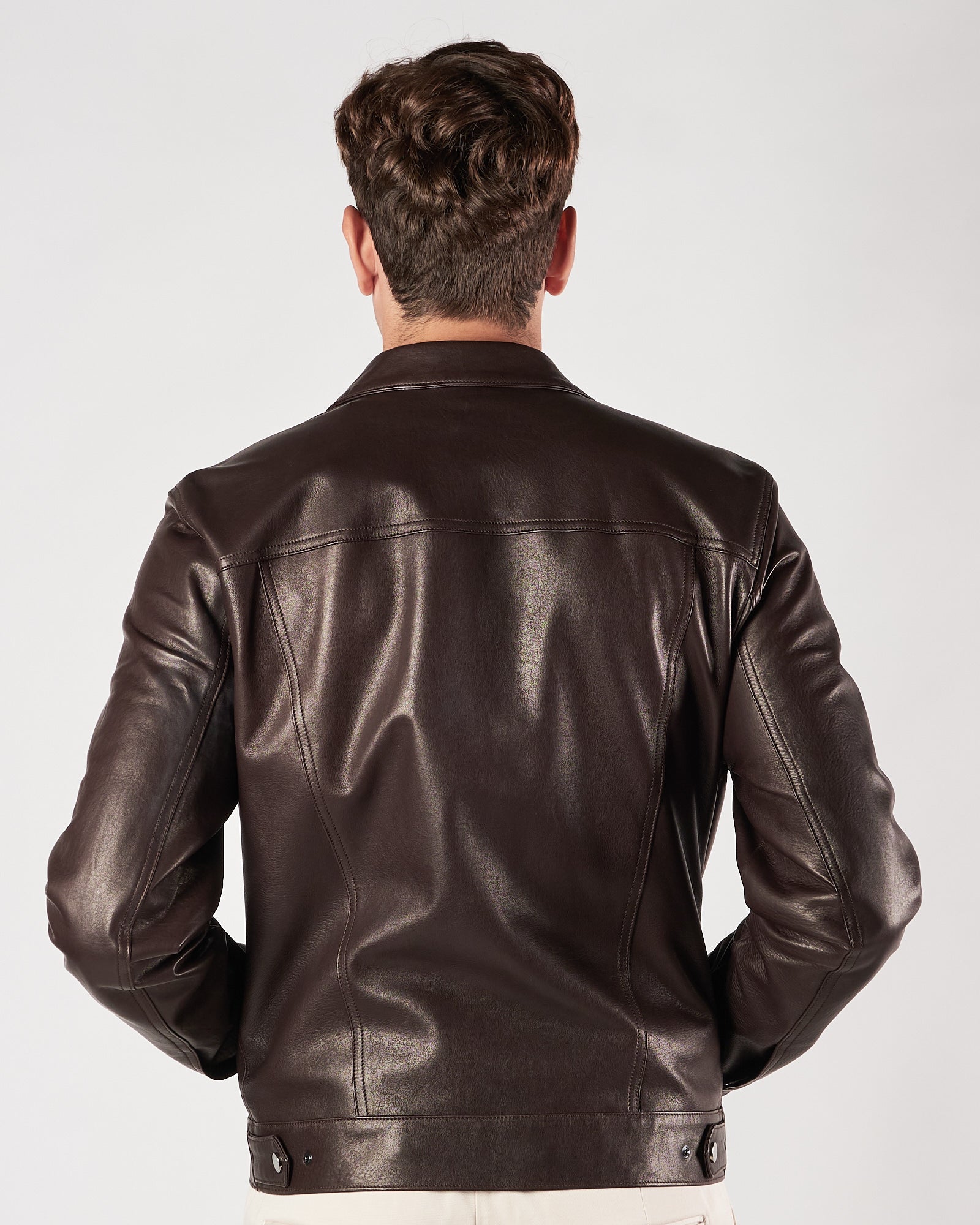 Giacchetto Tagliatore in pelle testa di moro