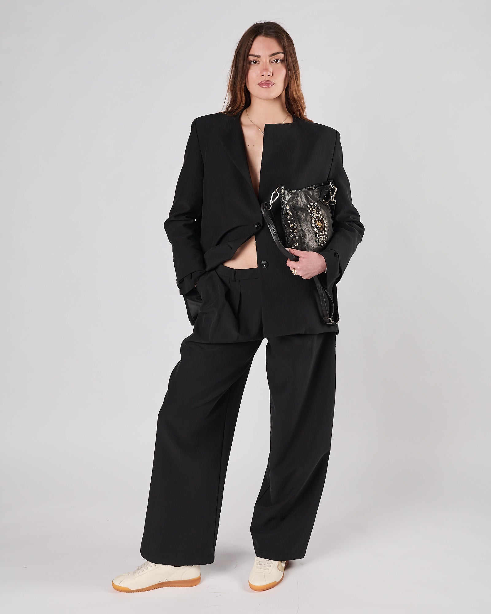 Pantalone Eleh doppia pence nero