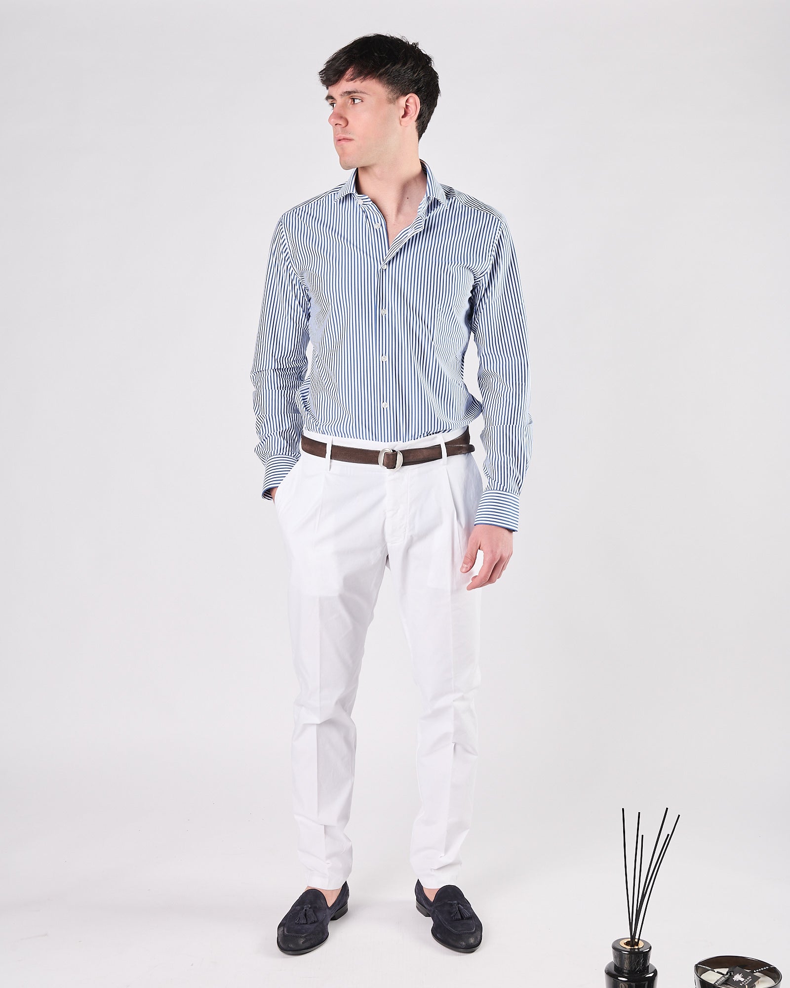 Camicia Xacus active riga blu