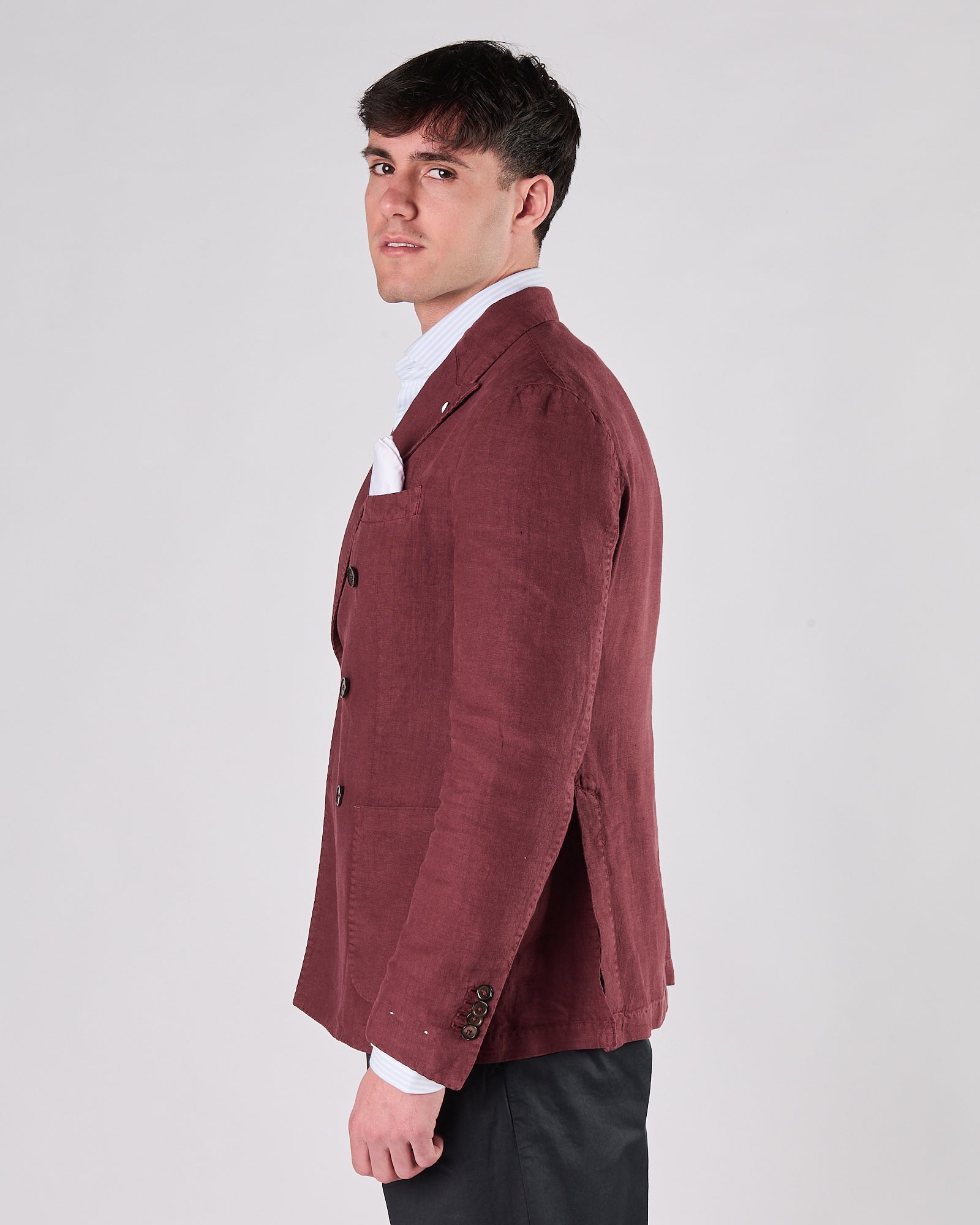 Giacca Lbm1911 doppio petto bordeaux