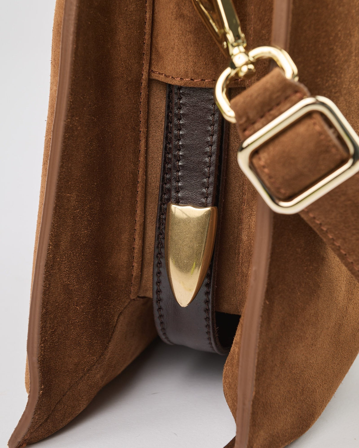 Borsa Orciani Trinity M peach oro tabacco