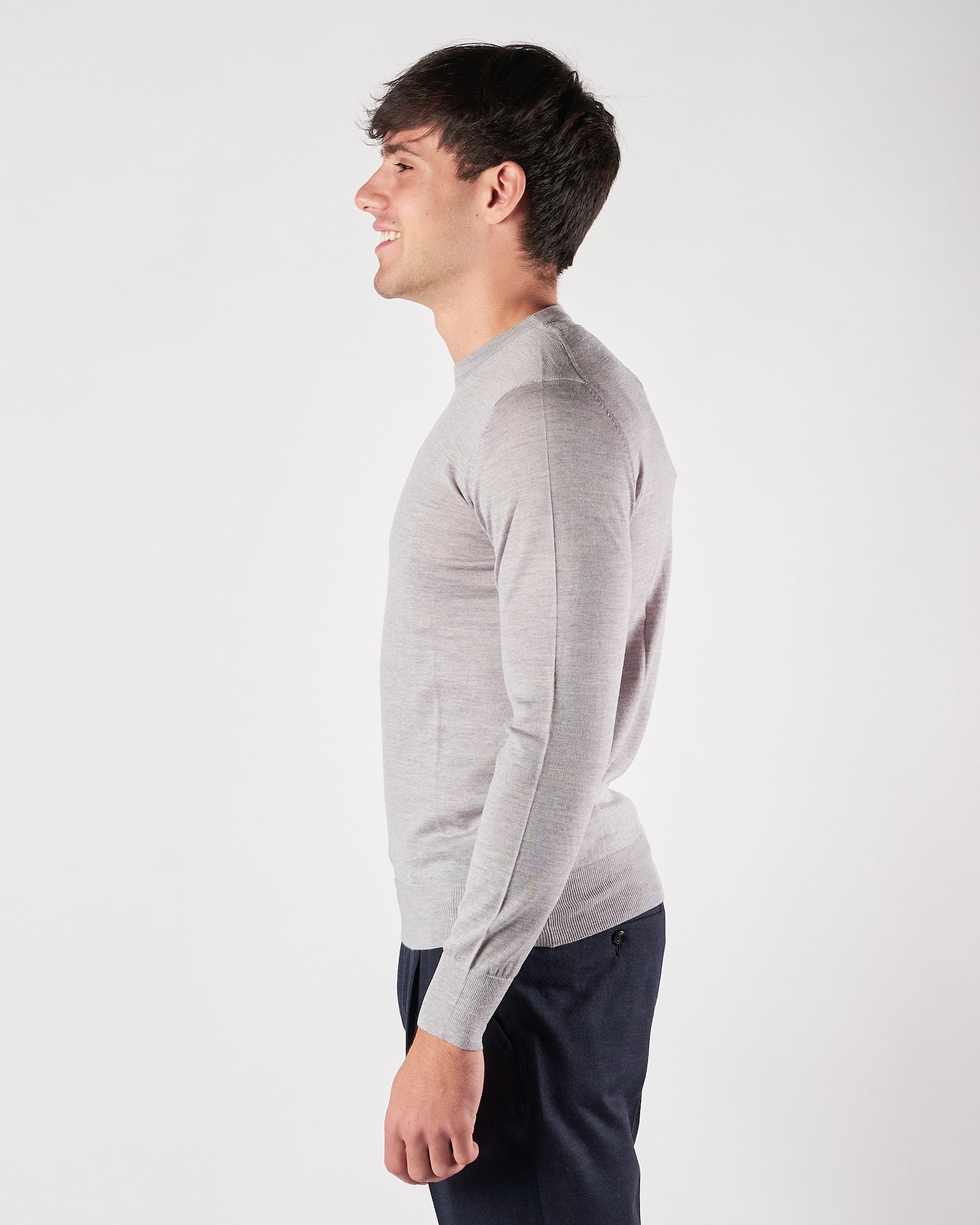 Maglia Lbm1911 girocollo grigio perla