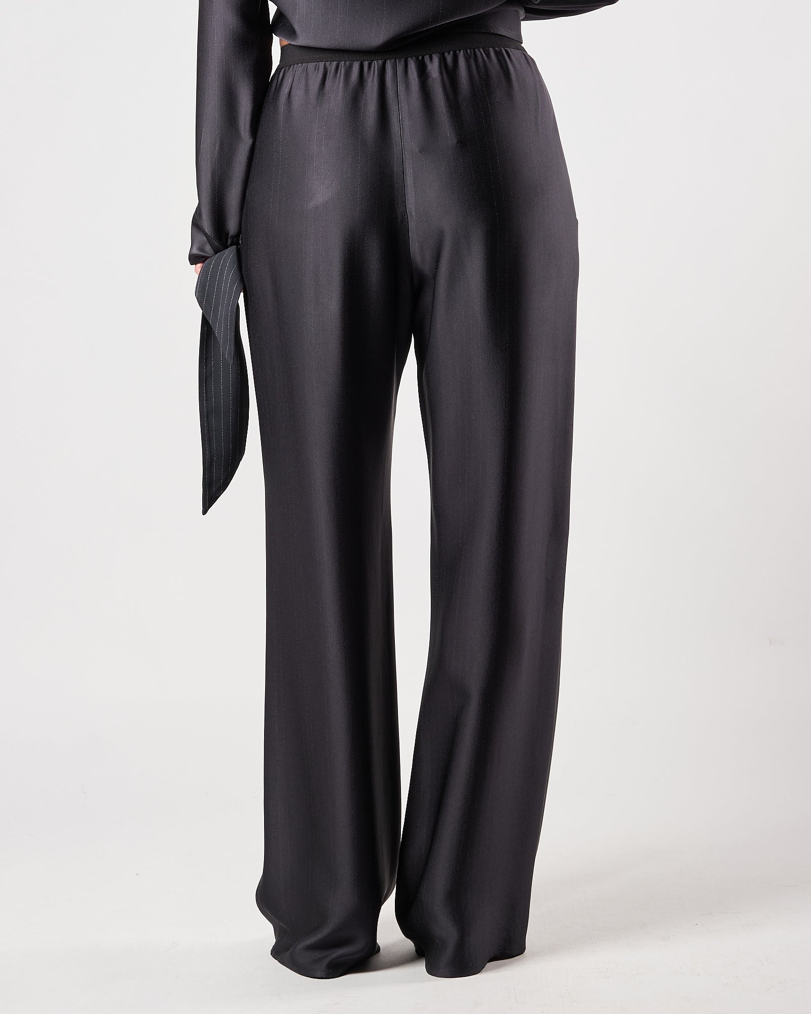 Pantalone Tela9 fluido gessato blu