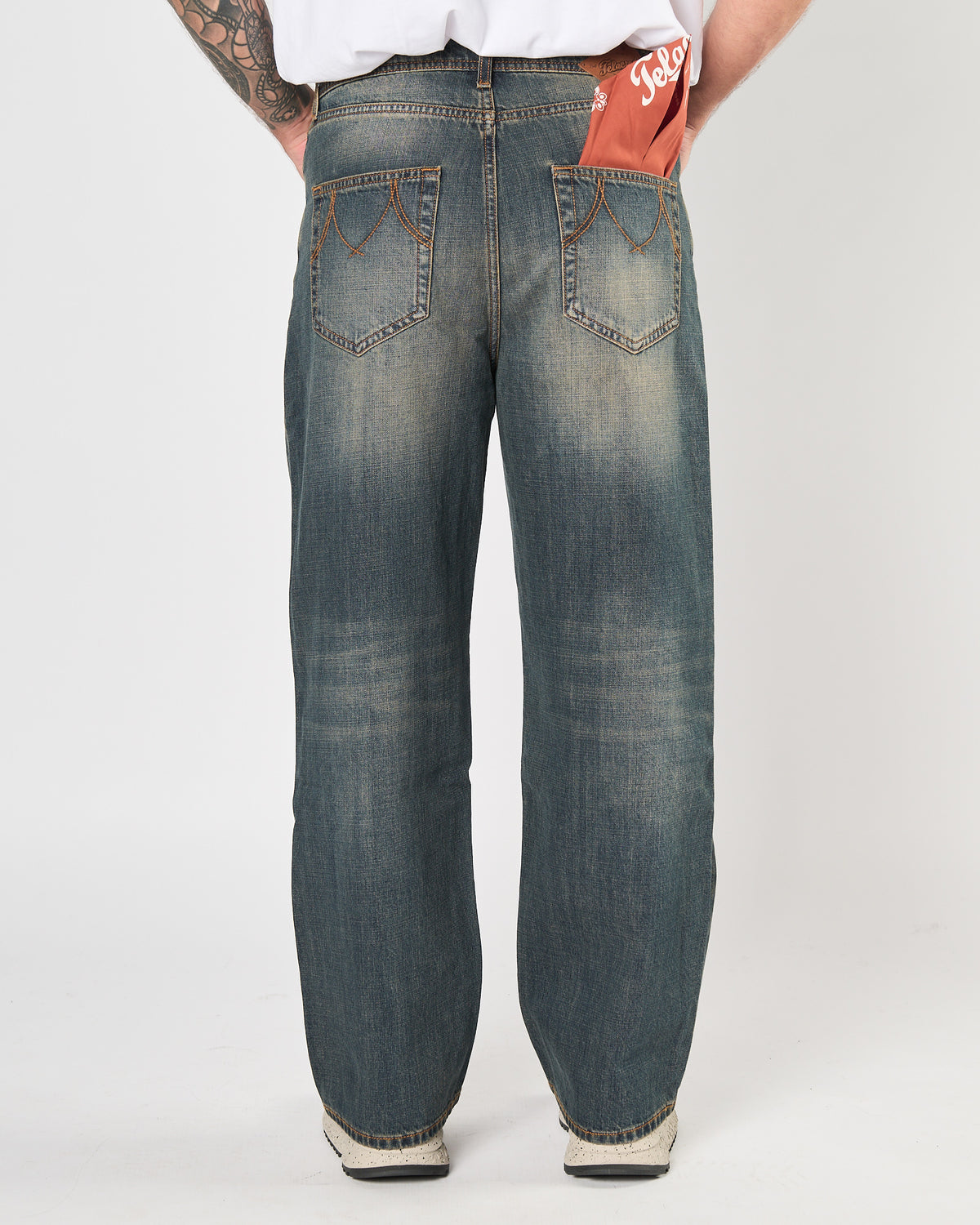 Jeans Telacruda baggy lavato