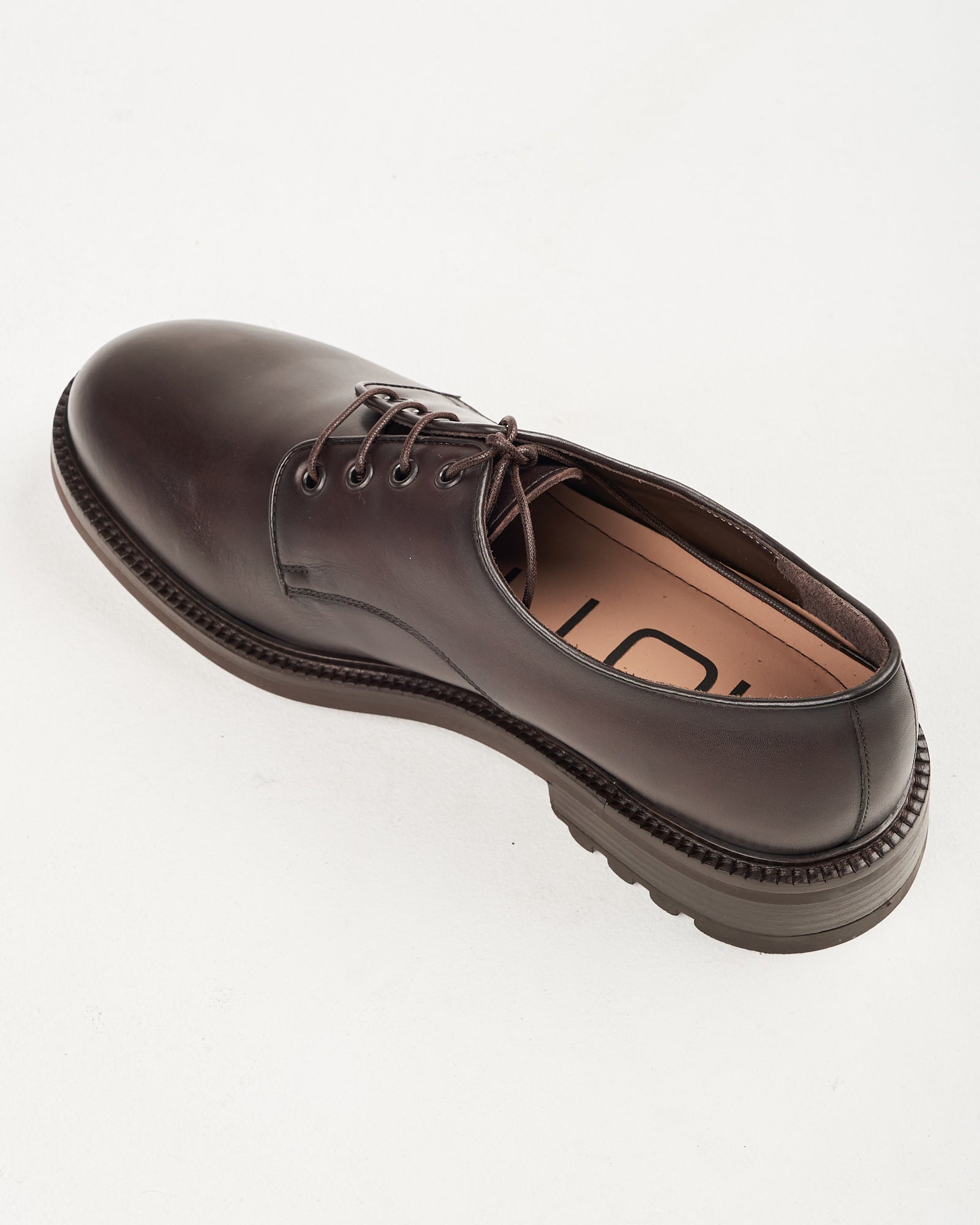 Scarpa Alexander Hotto allacciata in pelle moro