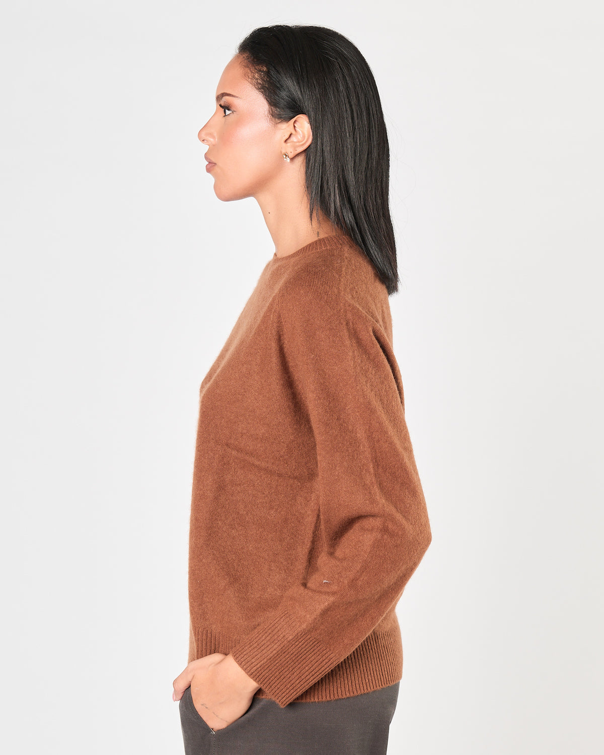 Maglia Since're Paris in lana e cashmere cognac