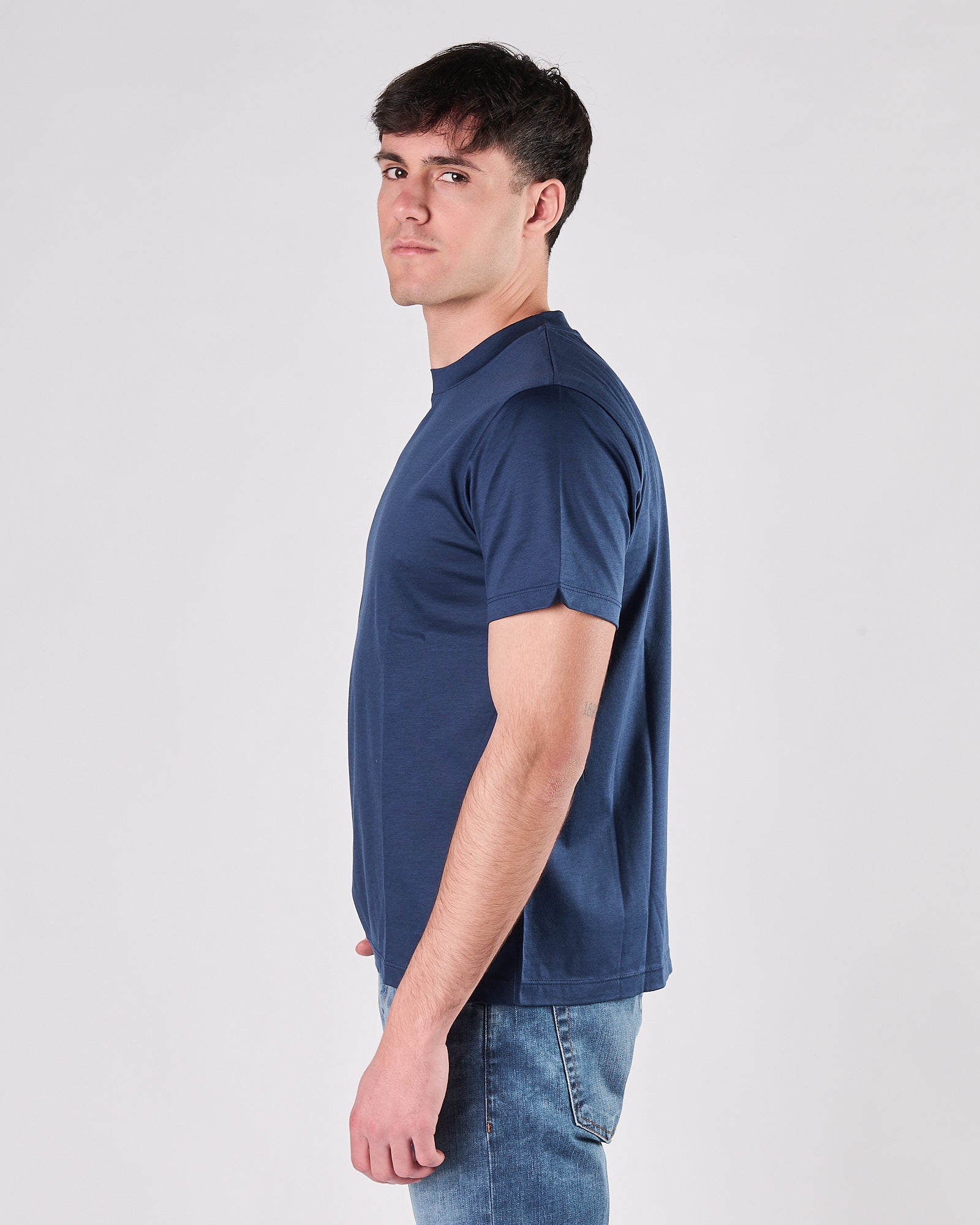 T-shirt Aimé regular tessuto modal blu