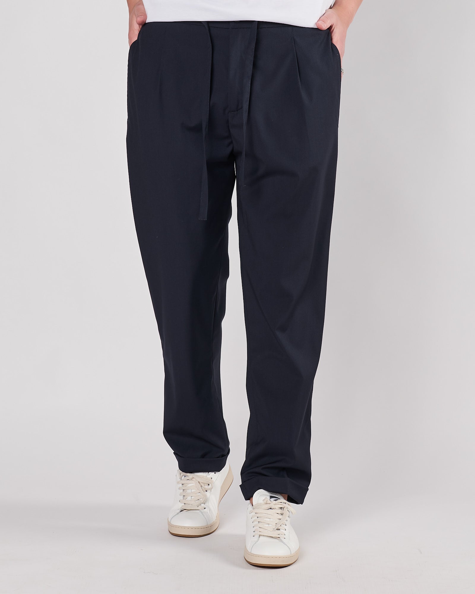 Pantalone Officina36 con laccio blu
