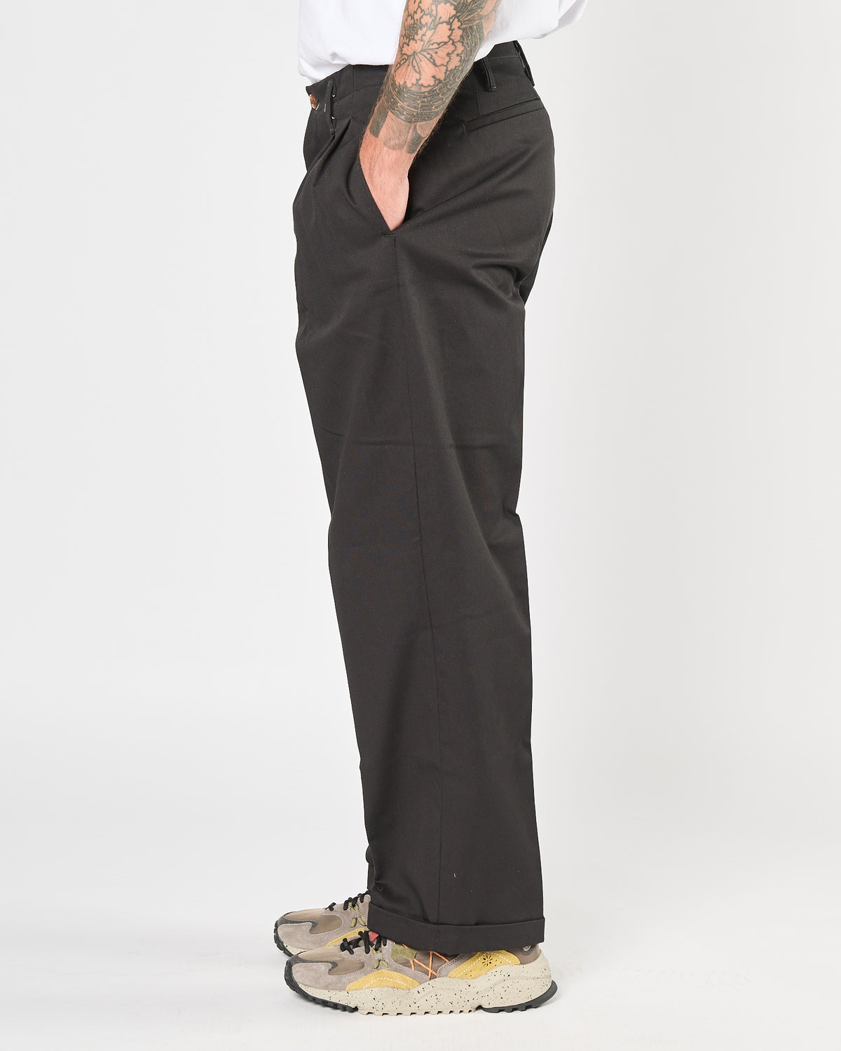 Pantalone Telacruda doppia pences nero