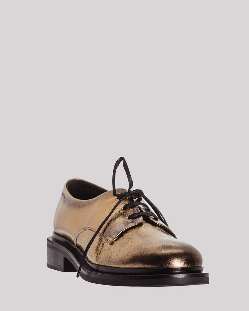 Scarpa Alexander Hotto in pelle oro gold