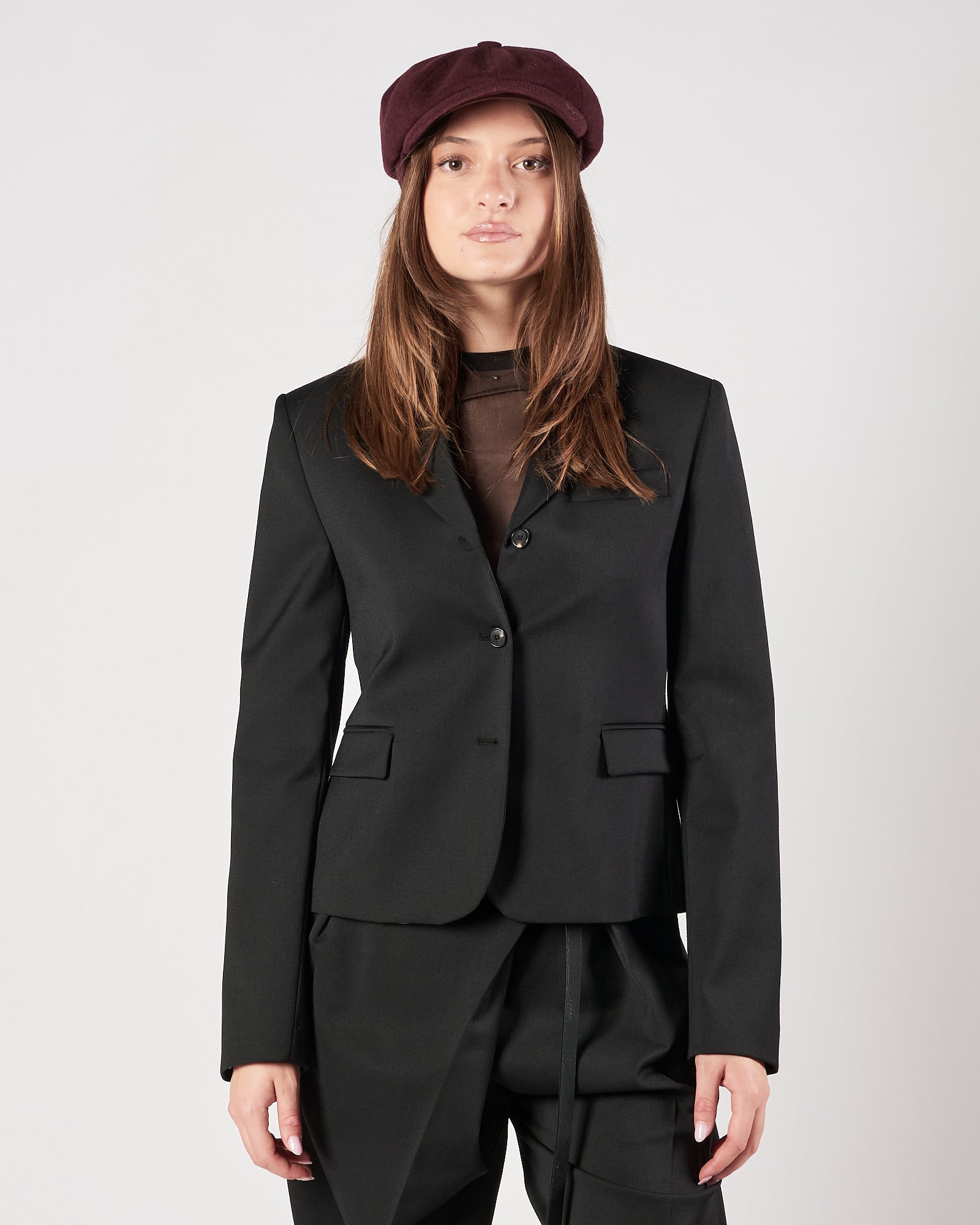 Giacca Tela9 un petto nero