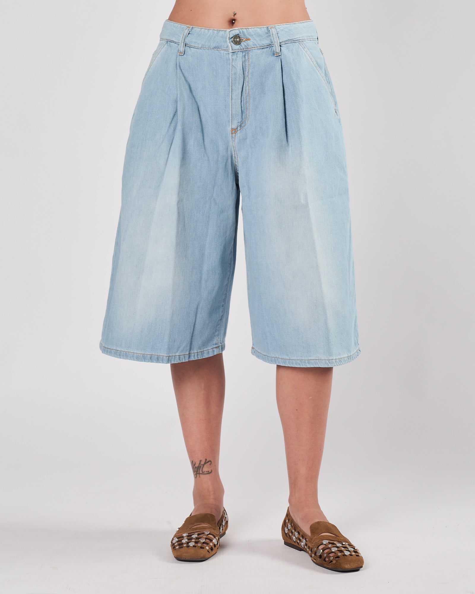 Bermuda God Save Denim denim chiaro