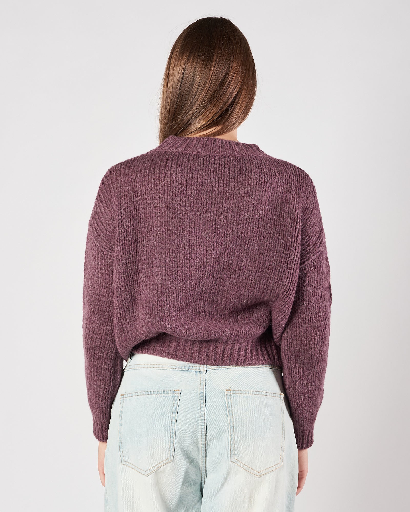 Maglia Roberto Collina girocollo bordeaux