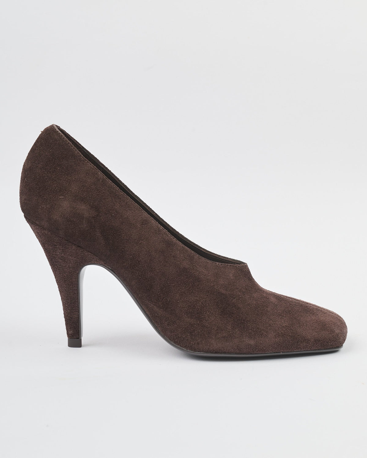 Scarpa Elana Iachi con tacco punta quadrata moro