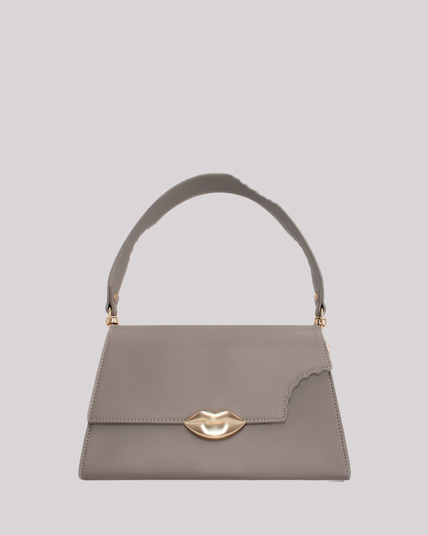 Borsa House of Florence grey VENUS Bite Flap Bag