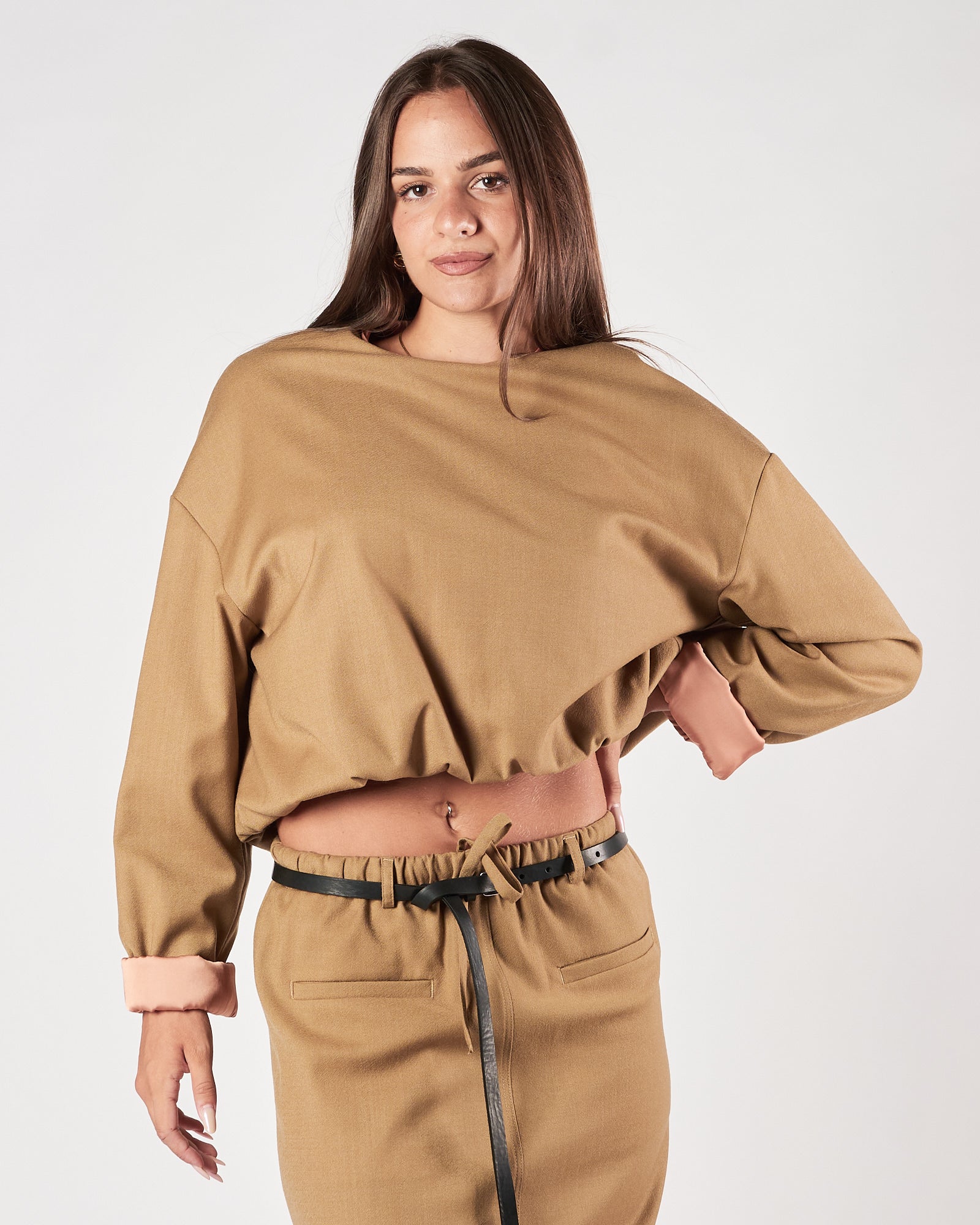 Felpa Tela9 over sesamo