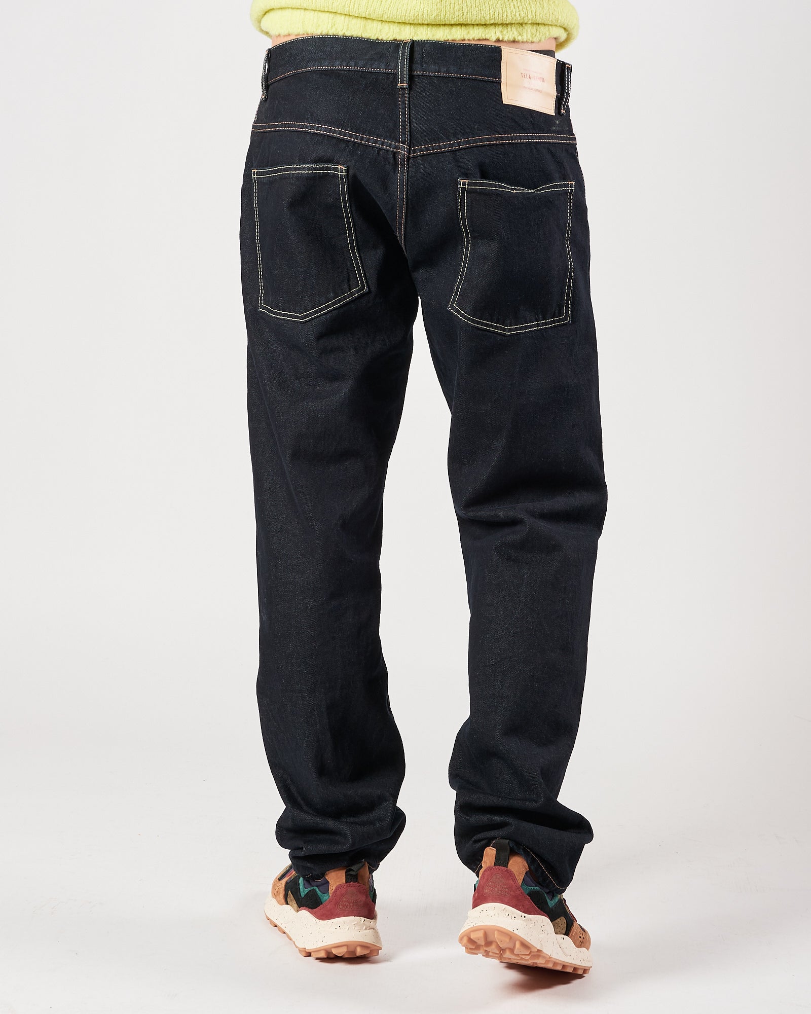 Jeans Tela Genova largo blu fondo 20