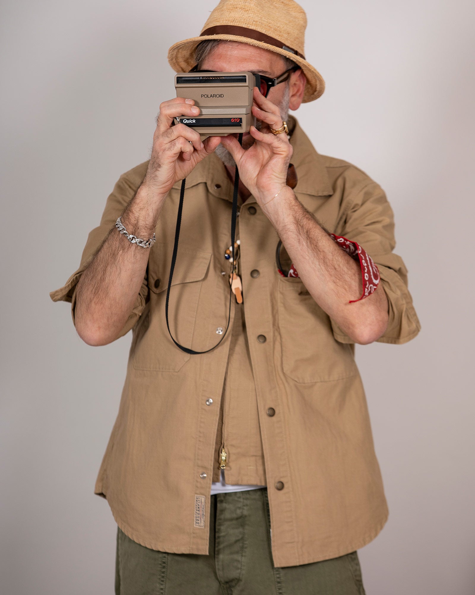 Giacca camicia Manifatture Ceccarelli in cotone cammello