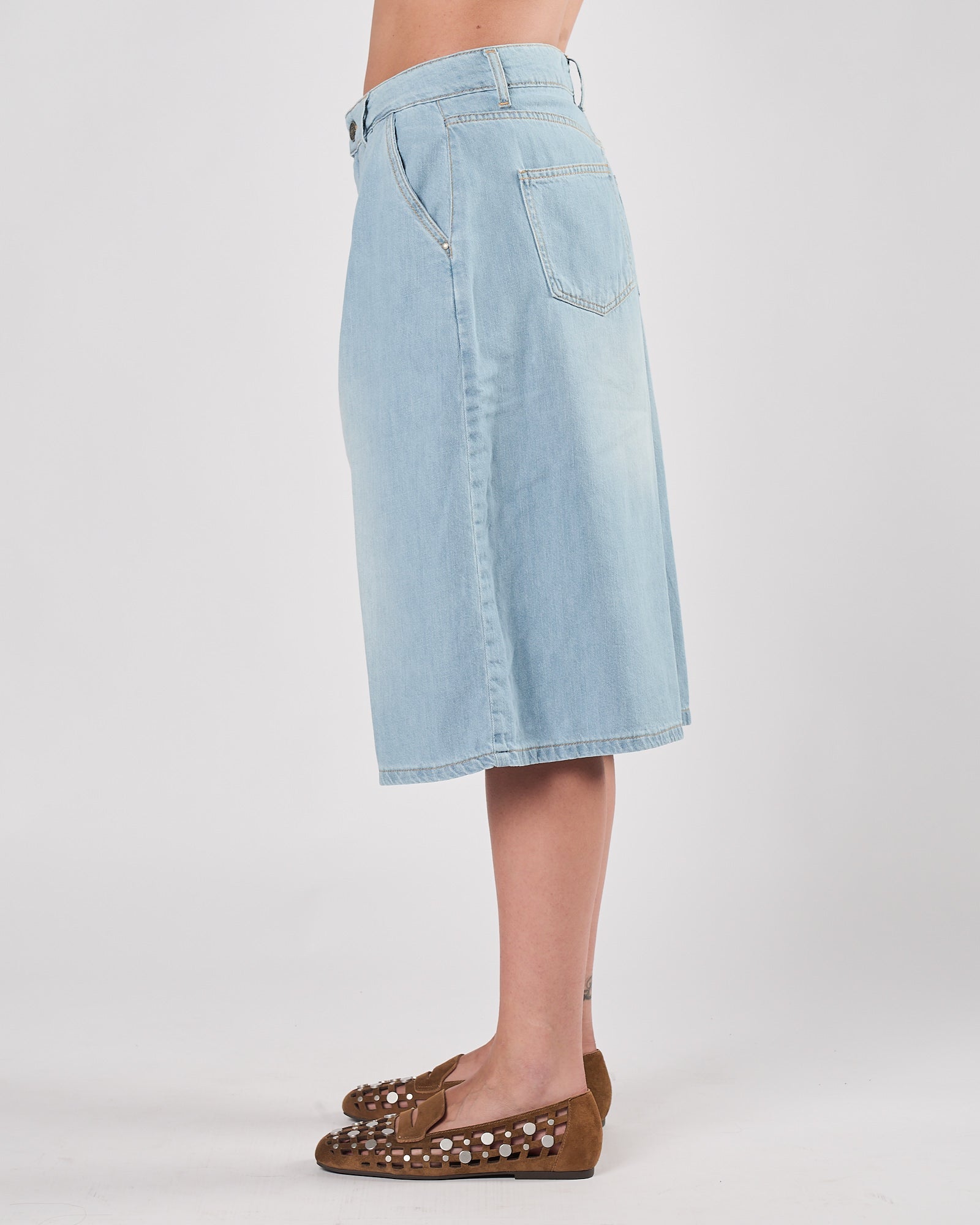 Bermuda God Save Denim denim chiaro