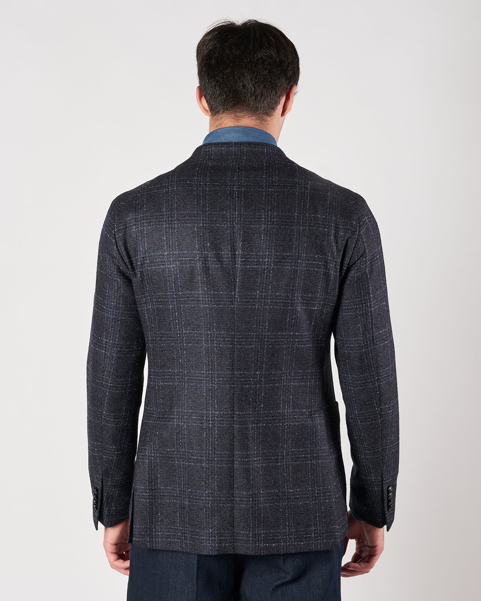 Giacca Tagliatore petto a quadri blu