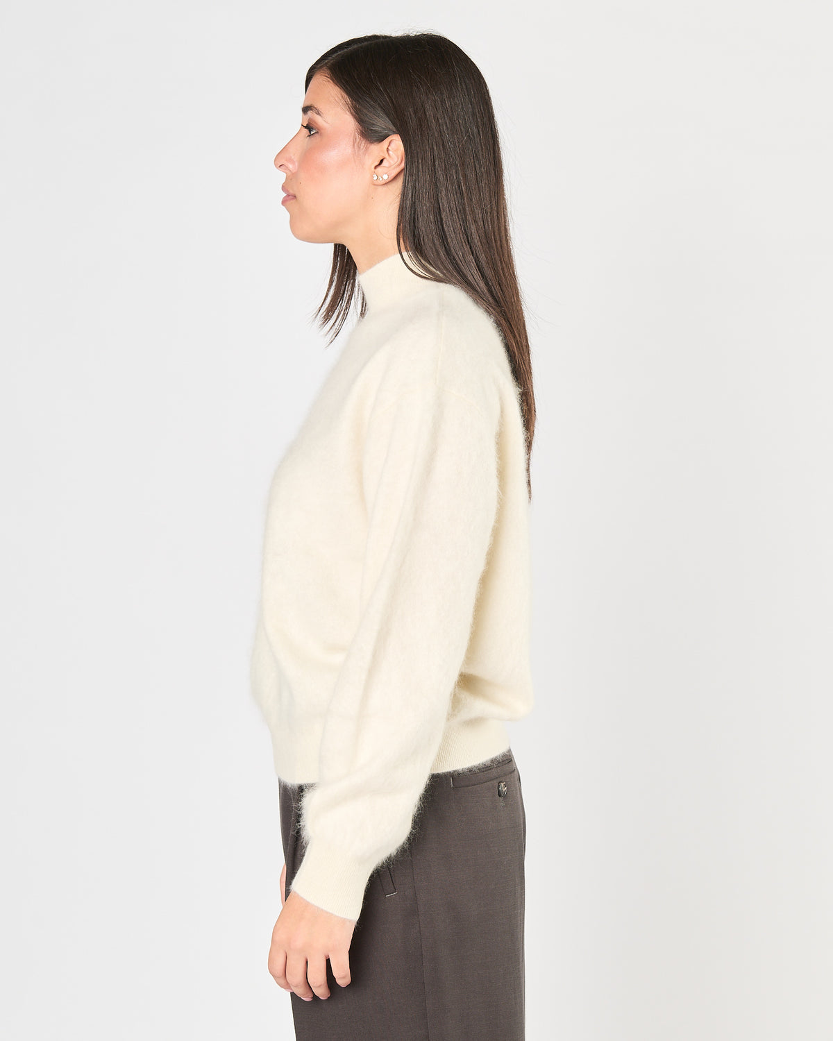 Maglia Majestic mezzo collo latte