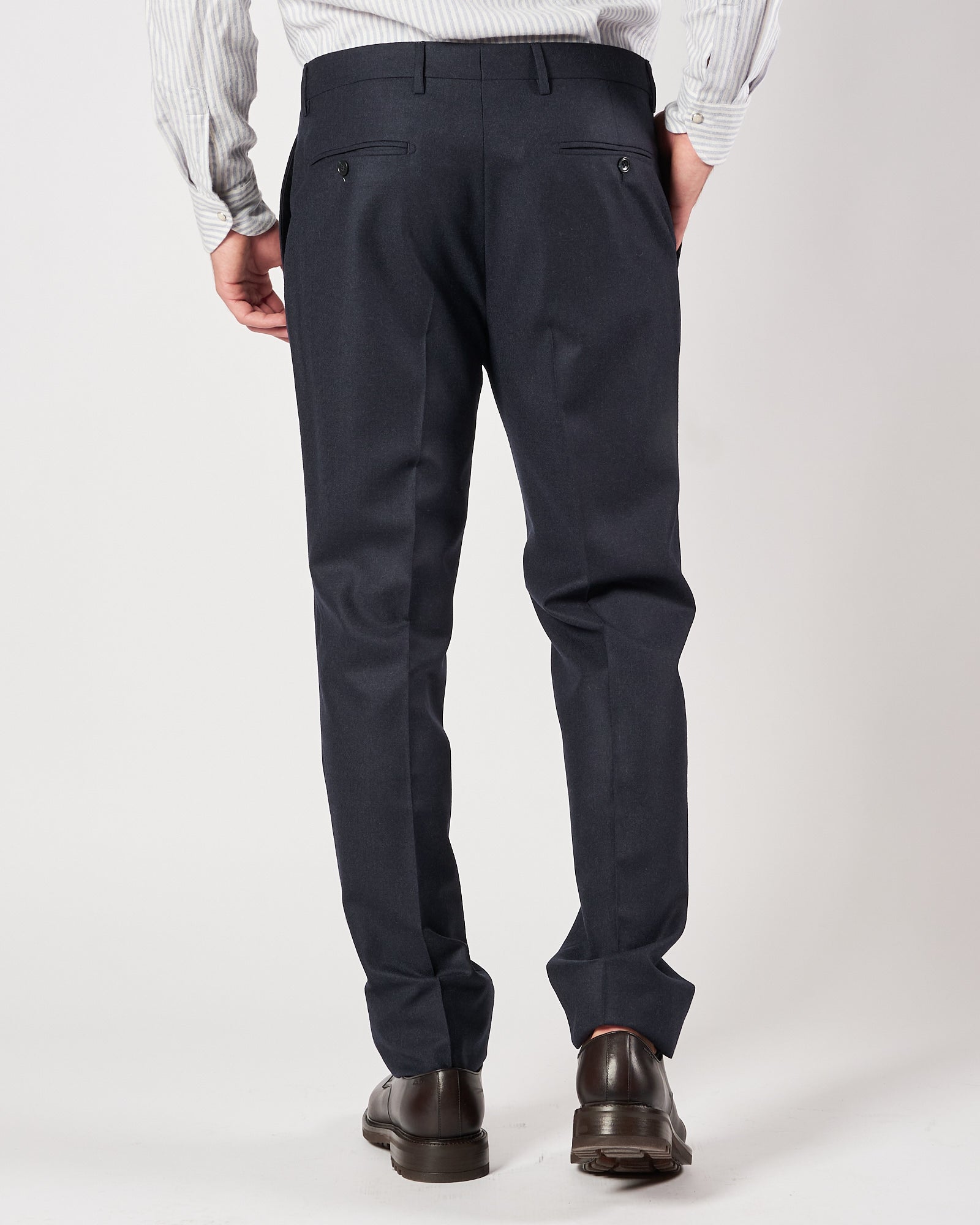 Abito Tagliatore un petto blu lana e cachemere