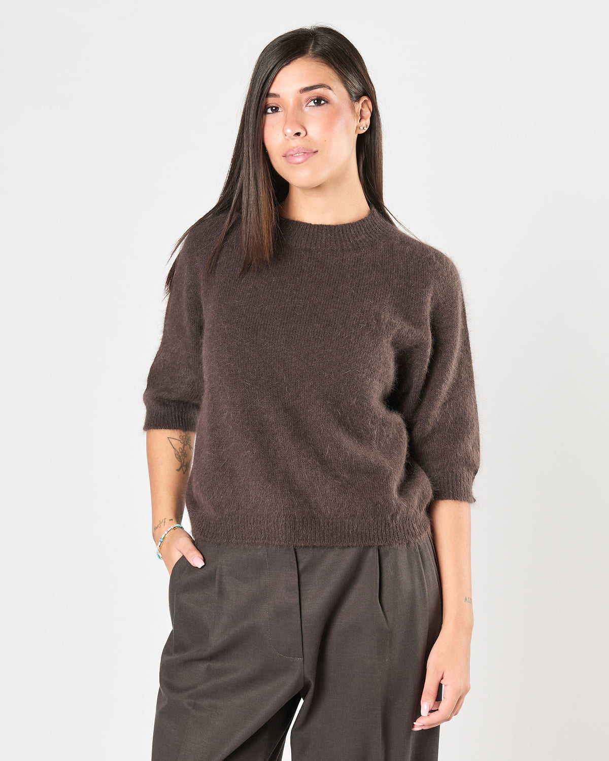 Maglia  Roberto Collina mezzo collo moro