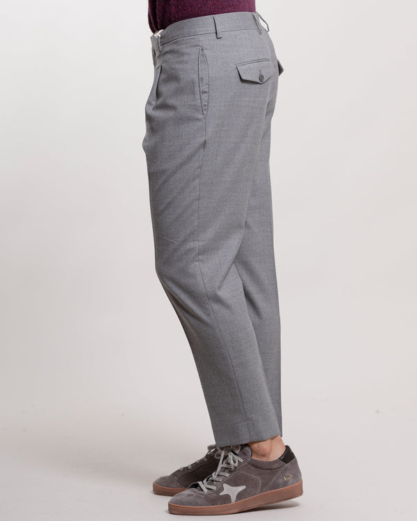 Pantalone A|STORE in lana una pence grigio