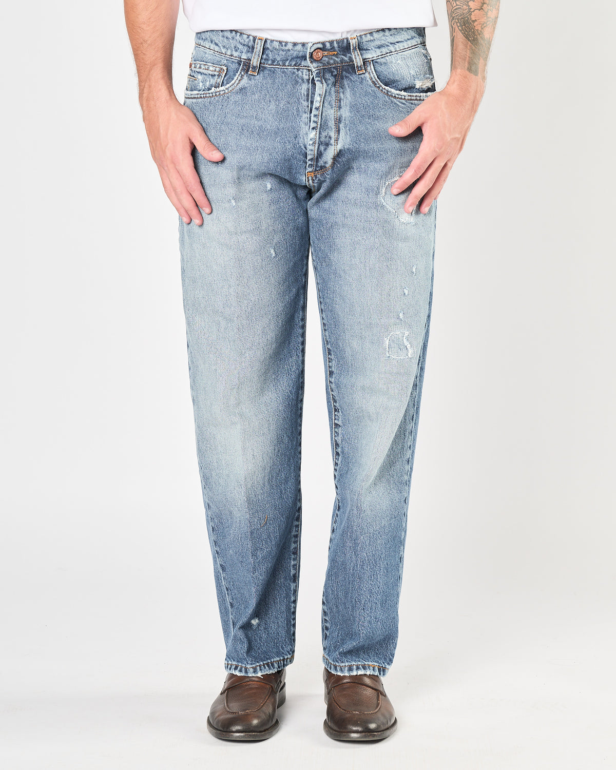 Jeans Officina36 morbido blu chiaro lavato